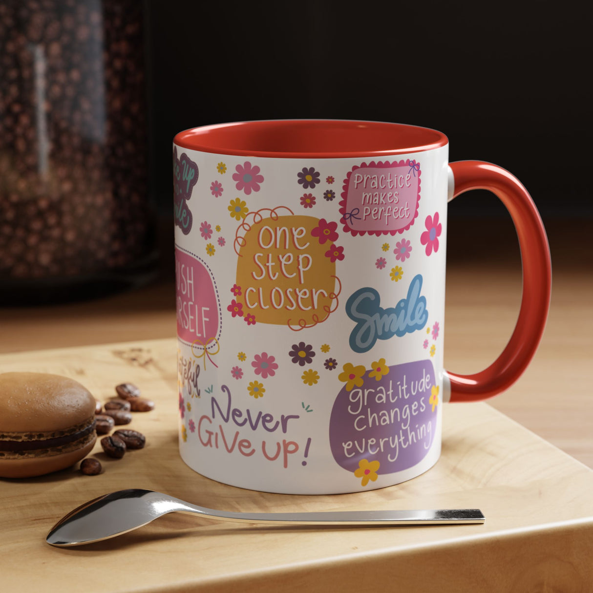 Good Vibes Only Coffee Mug 11 & 15 oz Ceramic Inspirational Cup, Positive Affirmation Gift for Mom, Teacher & Coworker | Morning Motivation Mother's Day, or Cozy Spring Mornings