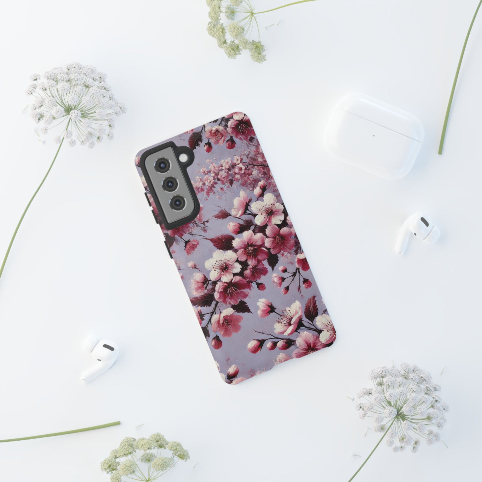 Lavender Floral Fall Phone Case for iPhone 16 pro15 14 13 12  21 23 Samsung, and Pixel | Stylish Protective Cover Gift for Her Perfect for Floral Lover - MRSBYVALLE