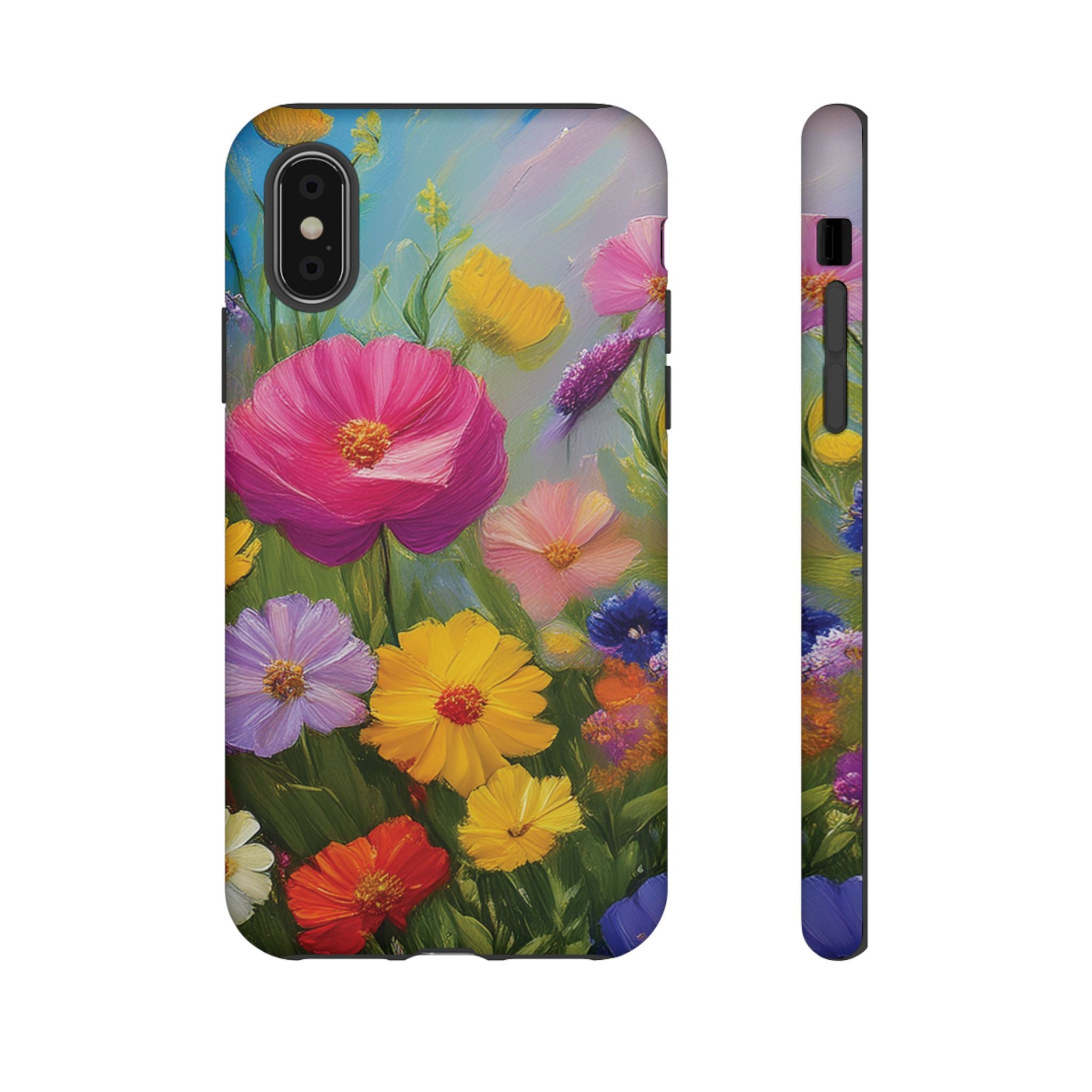 Vibrant Wildflower Painting Phone Case Hand-Painted Floral Art Design | Bright Nature-Inspired Cover | Perfect Gift for Flower Lovers iPhone & Galaxy