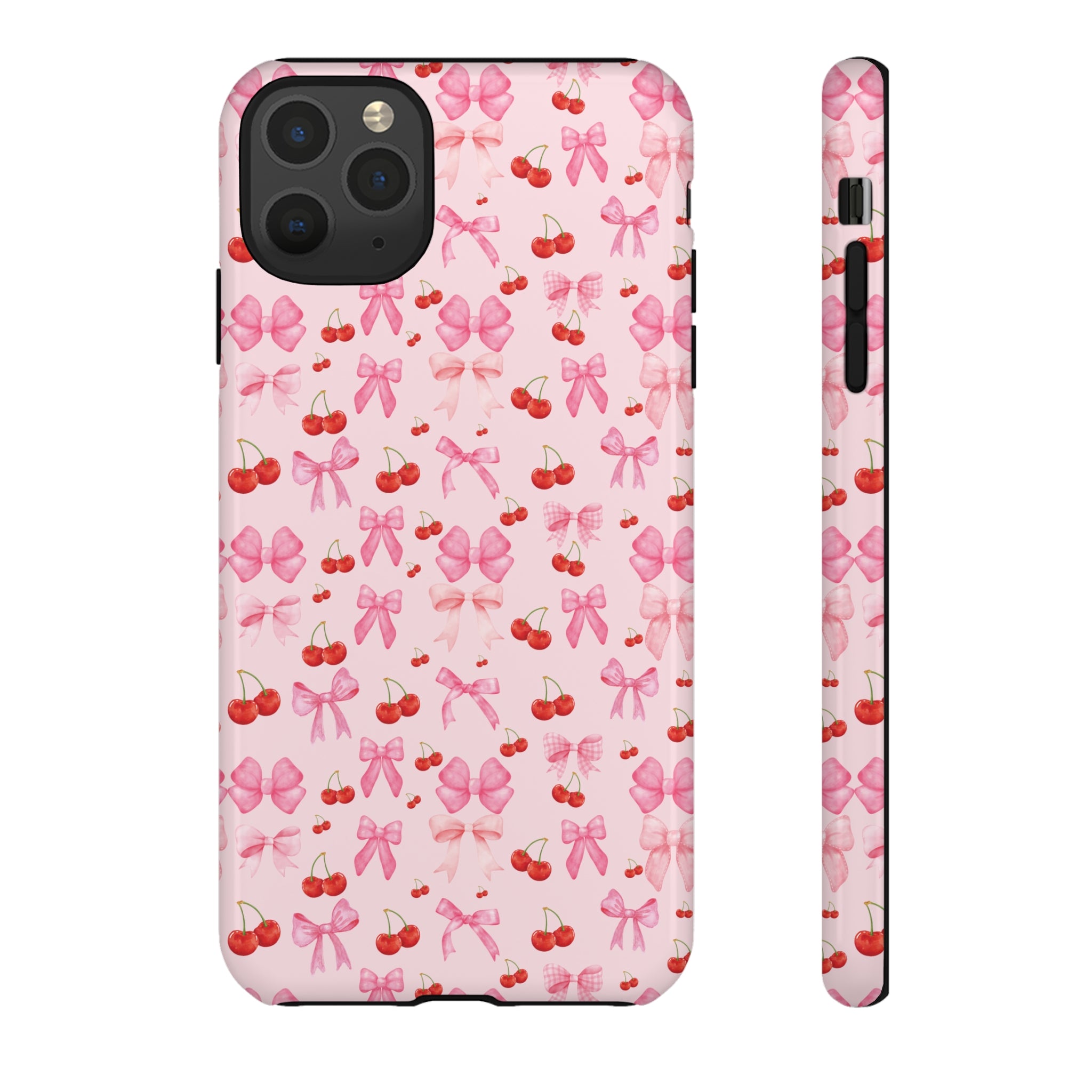 Coquette phone case Cherry Coquette Ribbon Bow iPhone Case Fruity, Girly Gift for Her Phone 15, Samsung iPhone Samsung Gift for Her Case iPhone 15, Samsung iPhone Samsung Accessory Gift for Her.