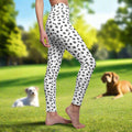 Comfy White Paw Print Women's Leggings Perfect Casual Pants for Everyday Wear, Yoga, and Lounging | Soft, Stylish, and Durable for Pet Lovers Perfect Gift Idea for Her – Available in Plus Sizes - MRSBYVALLE