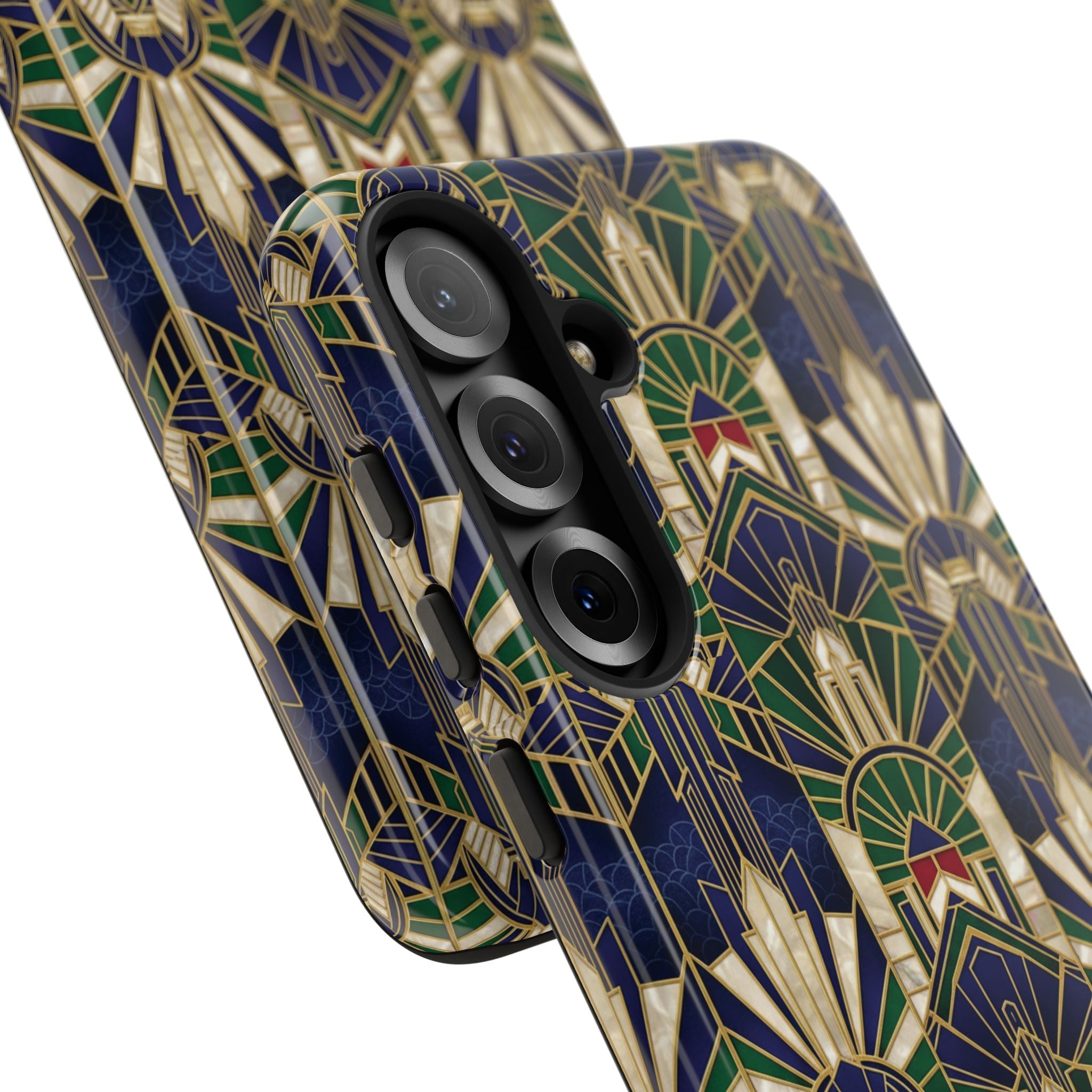 Navy & Gold Art Deco Phone Case — Imperial Art Deco Tough Case