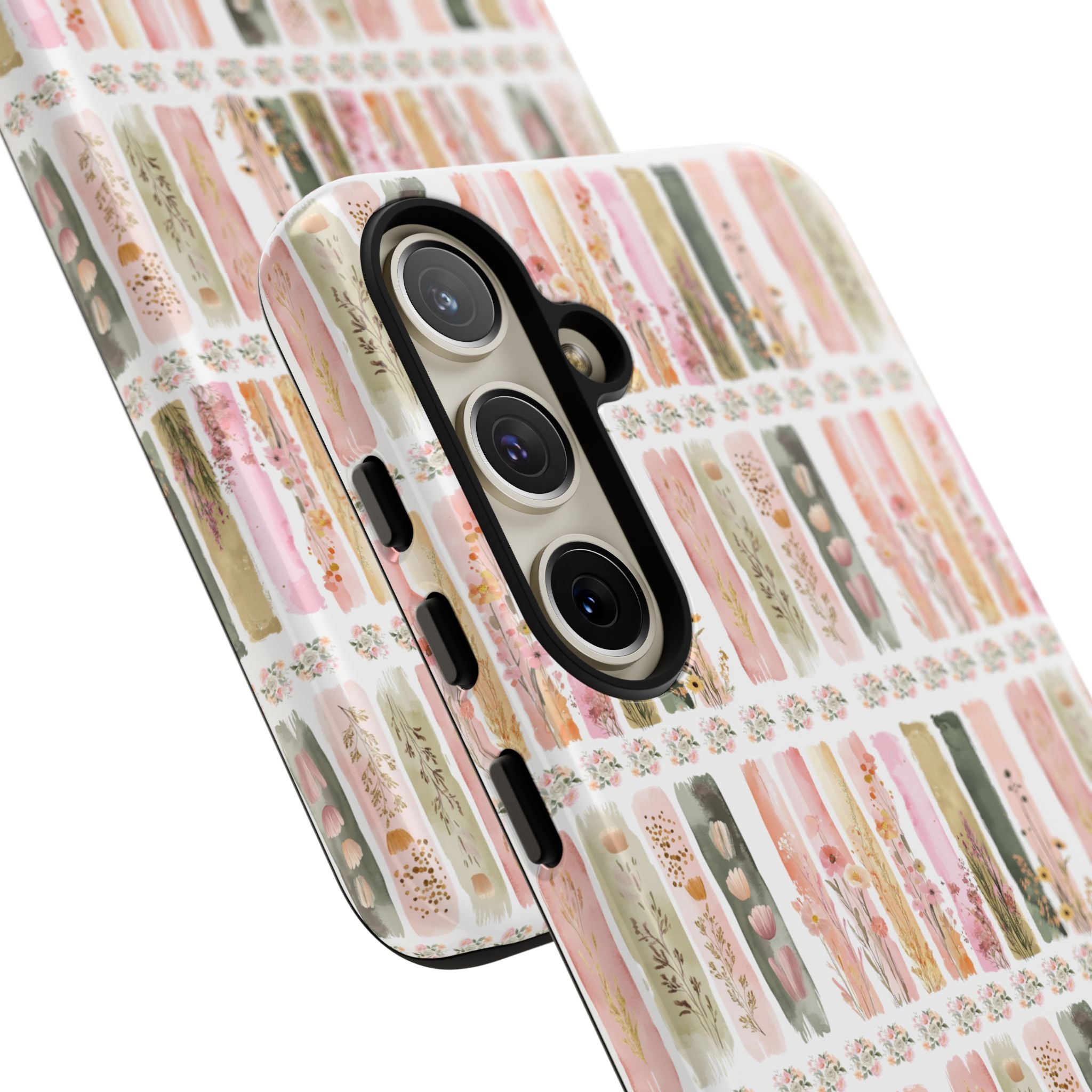 Pastel Brushstroke Floral Phone Case Soft Illusion Flower Design, Aesthetic Protective Cover, Feminine Style, Cute Gift for Her, Fits Most Models