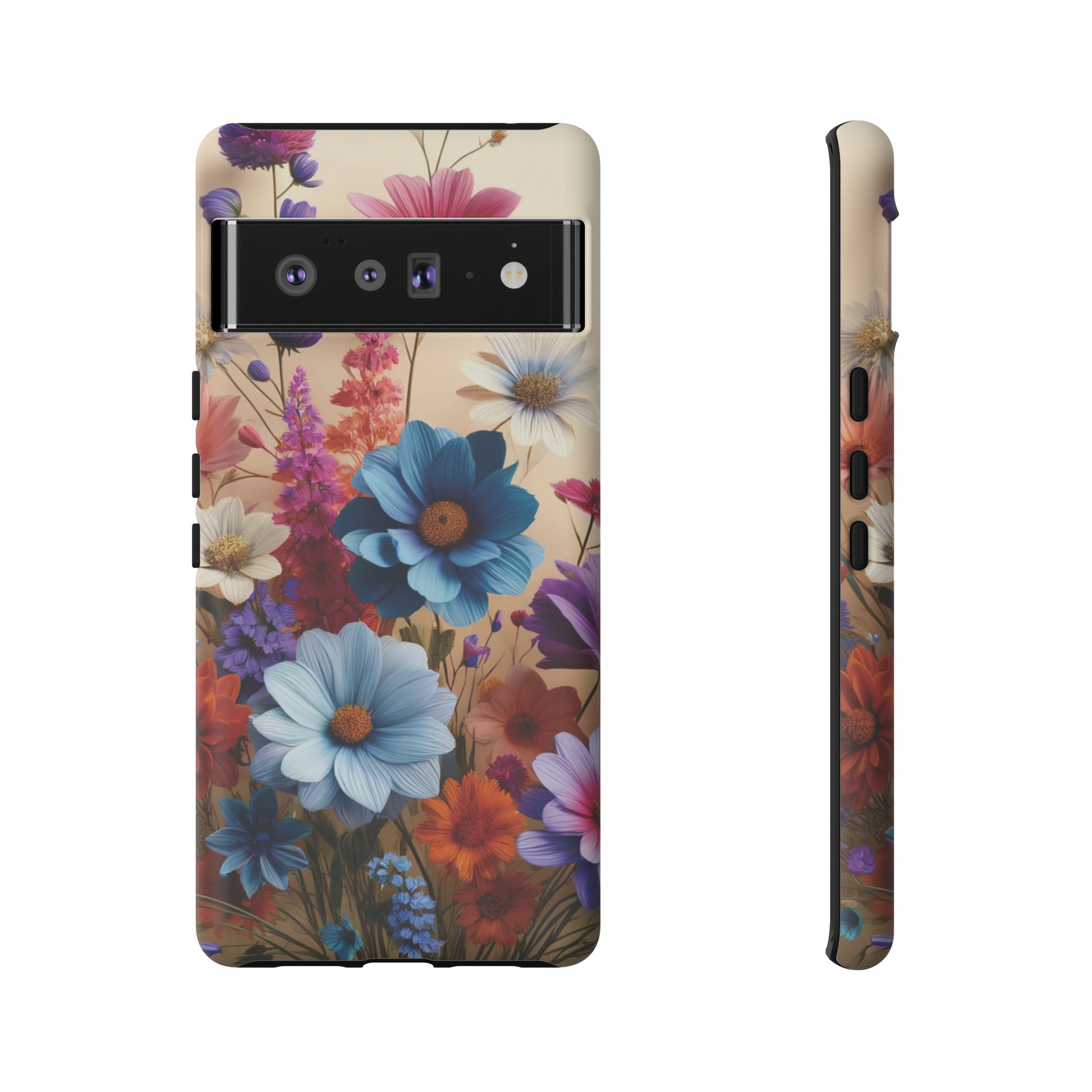 Best Phone Case Floral 3D Illusion Luxury Tough Case Floral Elegant Durable Stylish for Modern Devices iPhone 15, Samsung iPhone Samsung Accessory Gift for Her.