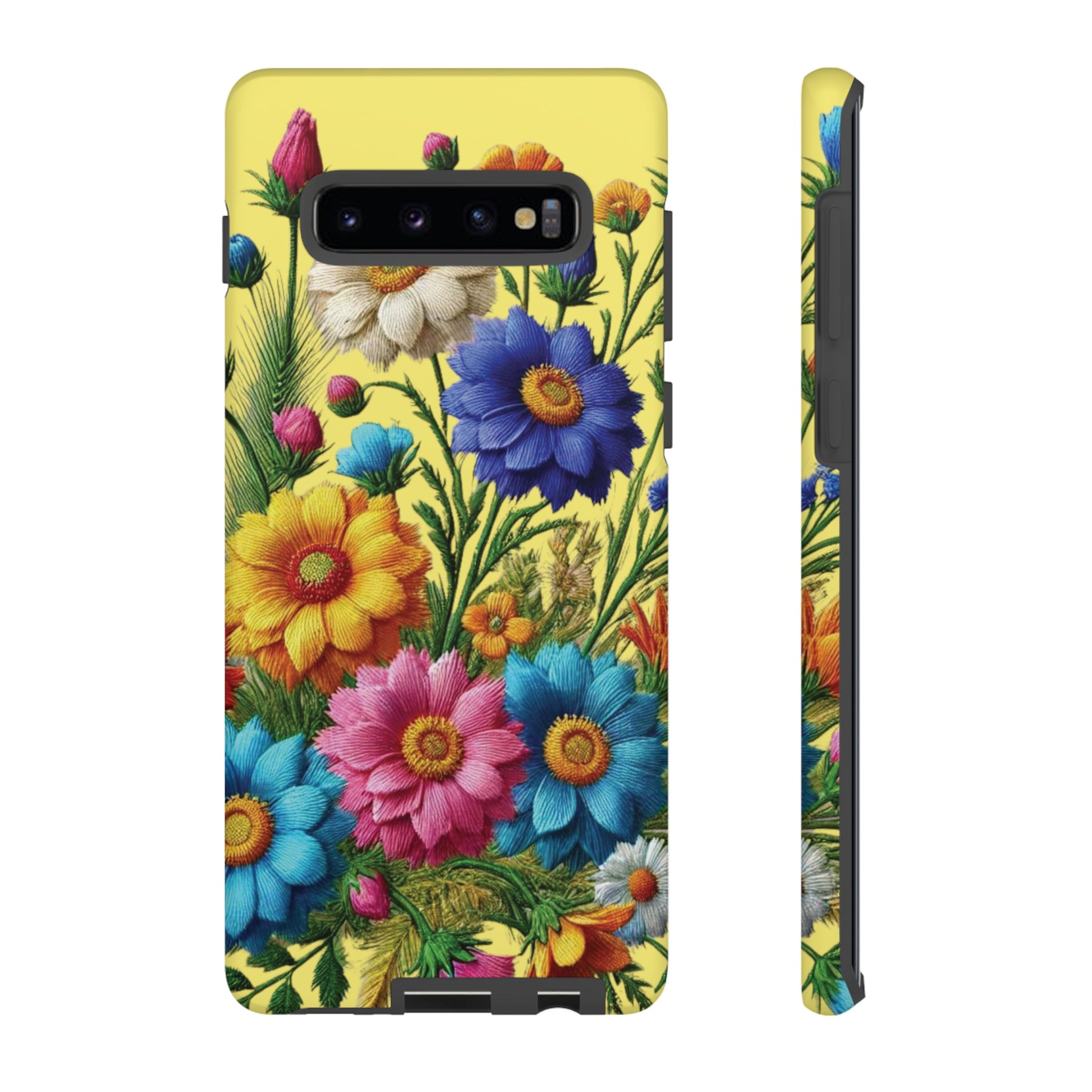 Phone Case Yellow Bright Floral Protective Phone Case Gift for Her Phone 15, Samsung iPhone Samsung  iPhone 15, Samsung iPhone Samsung Accessory Gift for Her