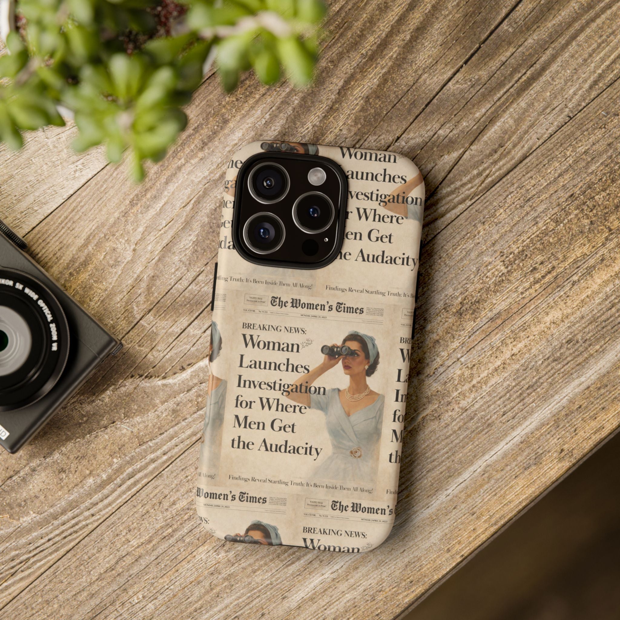 Funny Vintage Sarcastic Women Phone Case | Retro Sarcasm Text Design