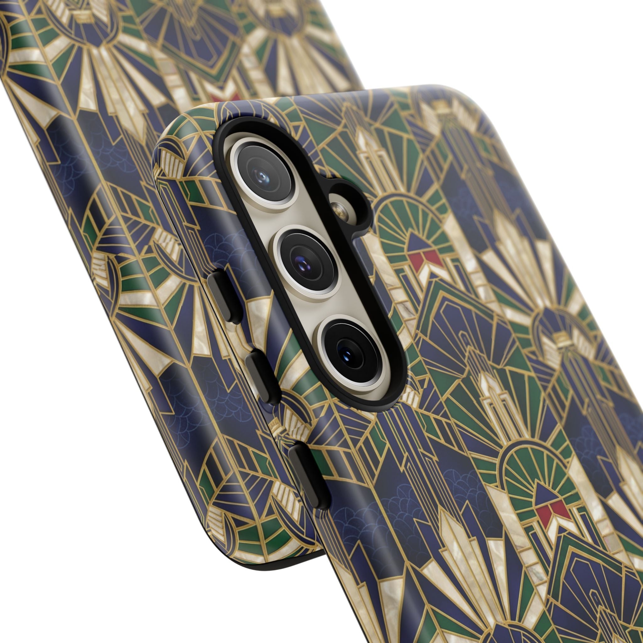 Navy & Gold Art Deco Phone Case — Imperial Art Deco Tough Case