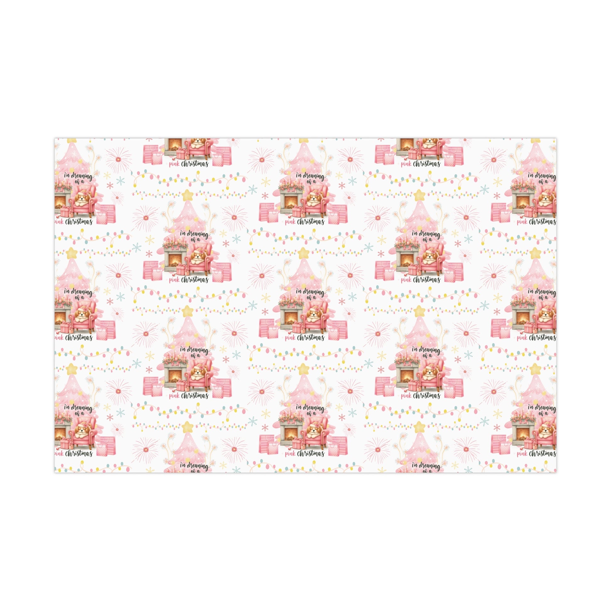 Pink Christmas Pink Gift Wrap Holiday Edition Perfect for Celebrate the Festive Charm in This Limited Christmas Collection Premium Quality - MRSBYVALLE
