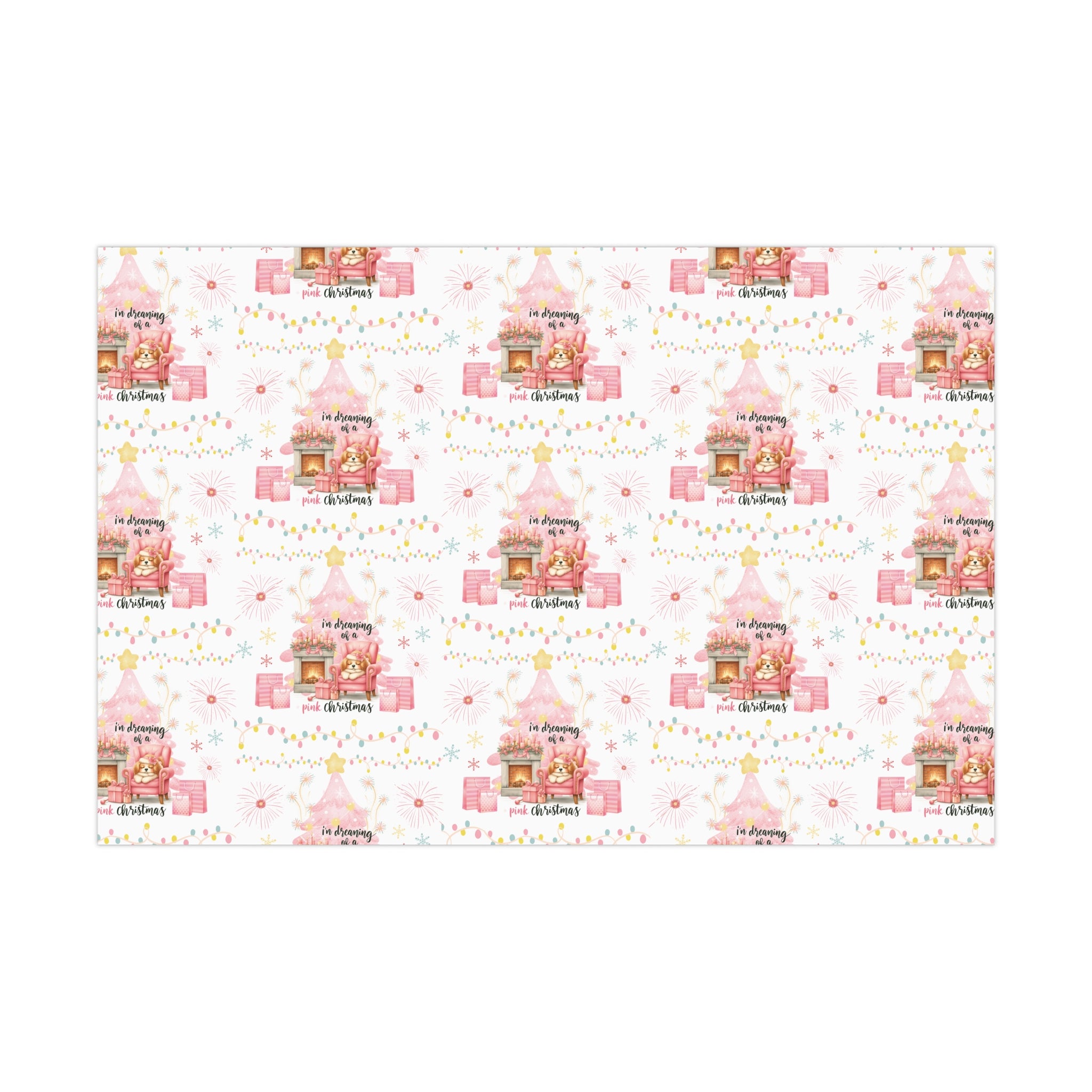 Pink Christmas Pink Gift Wrap Holiday Edition Perfect for Celebrate the Festive Charm in This Limited Christmas Collection Premium Quality - MRSBYVALLE