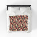 Personalized Luxury Botanical Blanket | Custom Name Velveteen Throw for Women Birthday