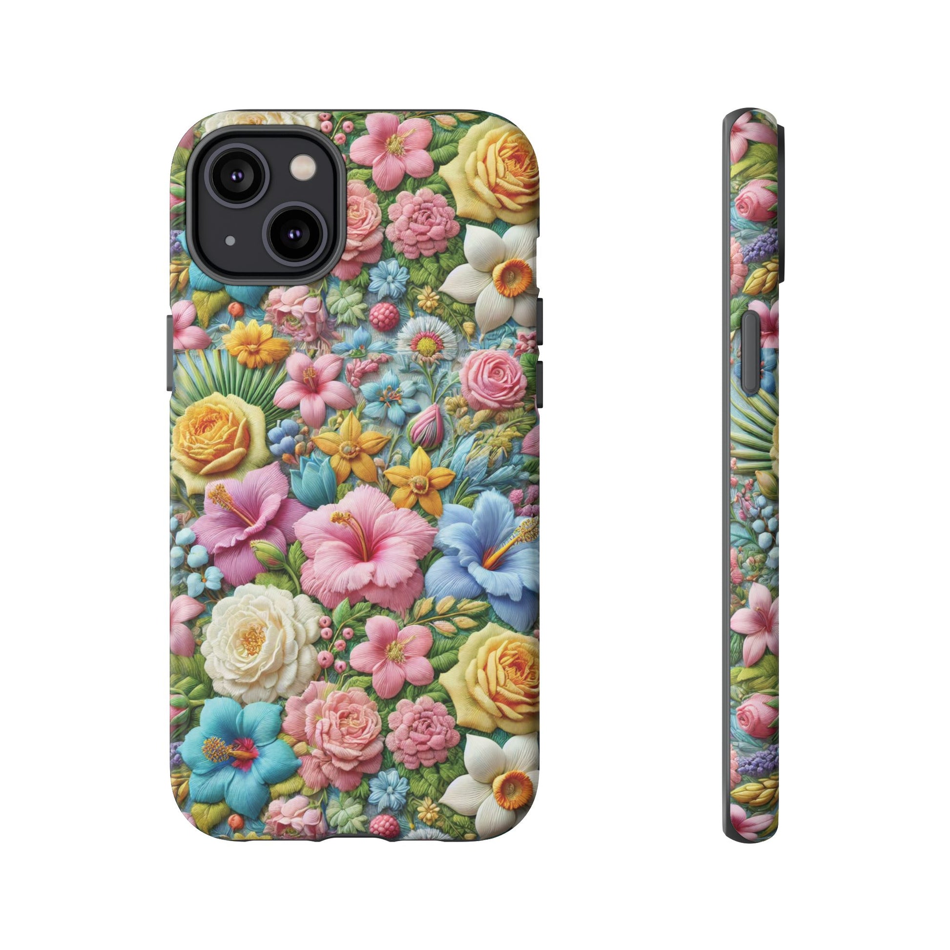 Elegant Pastel Flower Phone Case – Beautiful Floral Design, Durable Protection for Your Device, Stylish and Lightweight, Perfect Gift for Flower Lovers