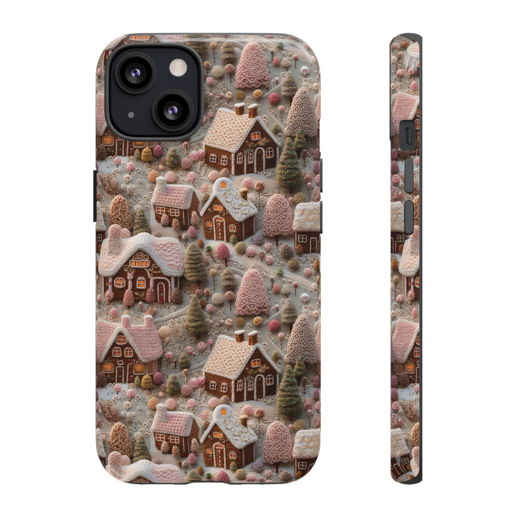 Gingerbread House 3D Phone Case Durable for iPhone Samsung Gift iPhone 15, 14, 13 Samsung Pixel Gift for Mom Accessory Gift for Her