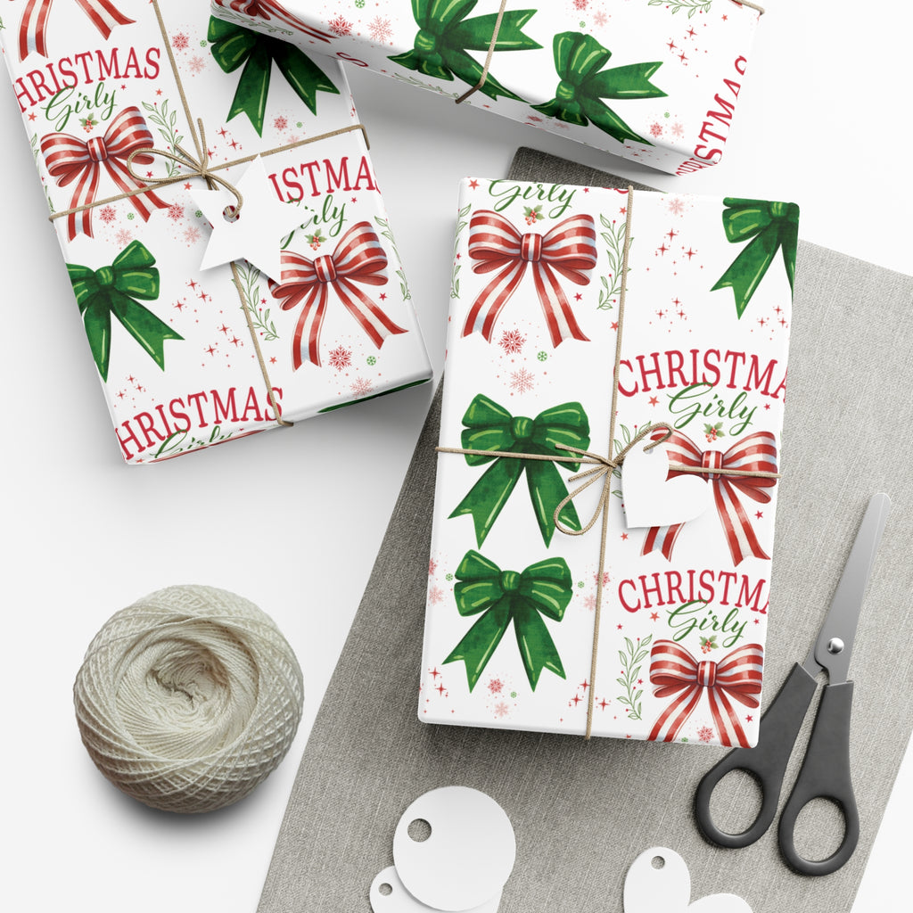 Girly Christmas Wrapping Paper | Cozy Holiday Gift Wrap | Perfect for Christmas Presents, Wedding Celebrations, and Winter Wonderland Themes Christmas - MRSBYVALLE