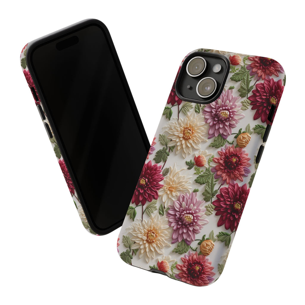 Floral Fall Phone Case for iPhone 16 pro15 14 13 12  21 23 Samsung, and Pixel | Stylish Protective Cover Gift for Her Perfect for Floral Lover