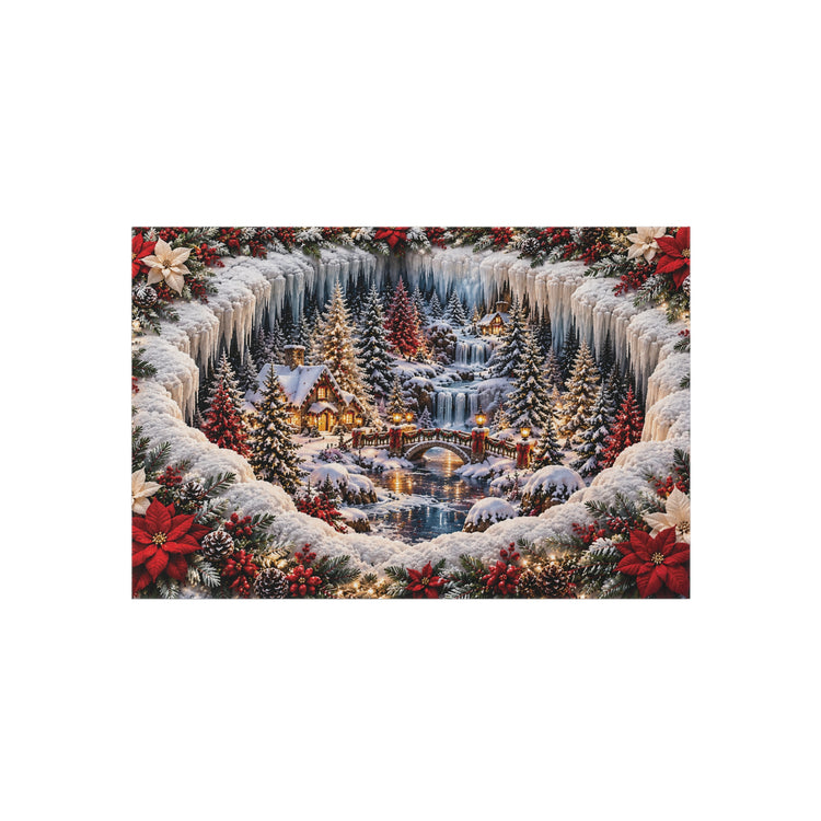 Winter Wonderland Christmas Outdoor Rug
