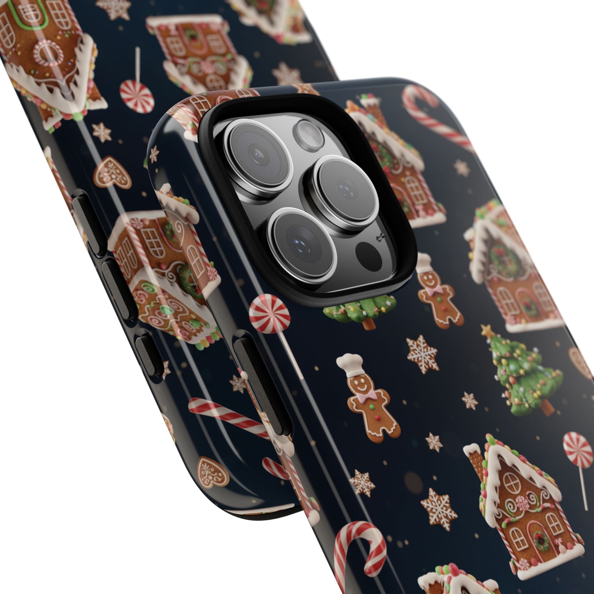 3D Gingerbread House Christmas Phone Case | Premium Holiday Gift Cover for iPhone 17, iPhone, and Samsung Galaxy Gift for Her or Him