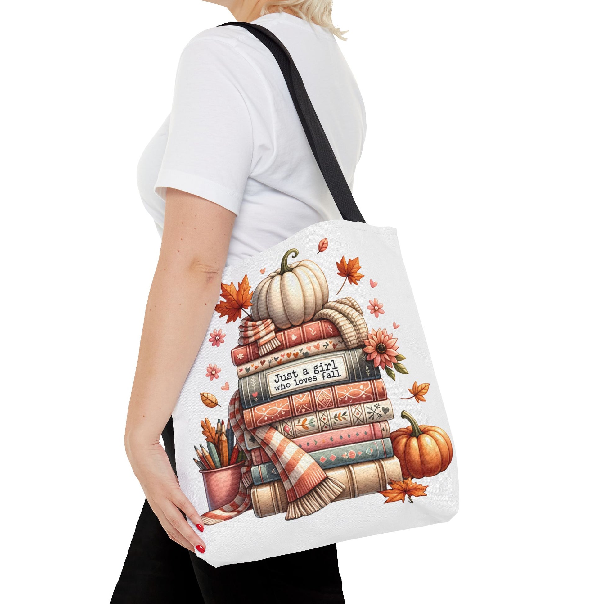 Fall Books Tote Bag - Autumn Accessory for Book Lovers - MRSBYVALLE