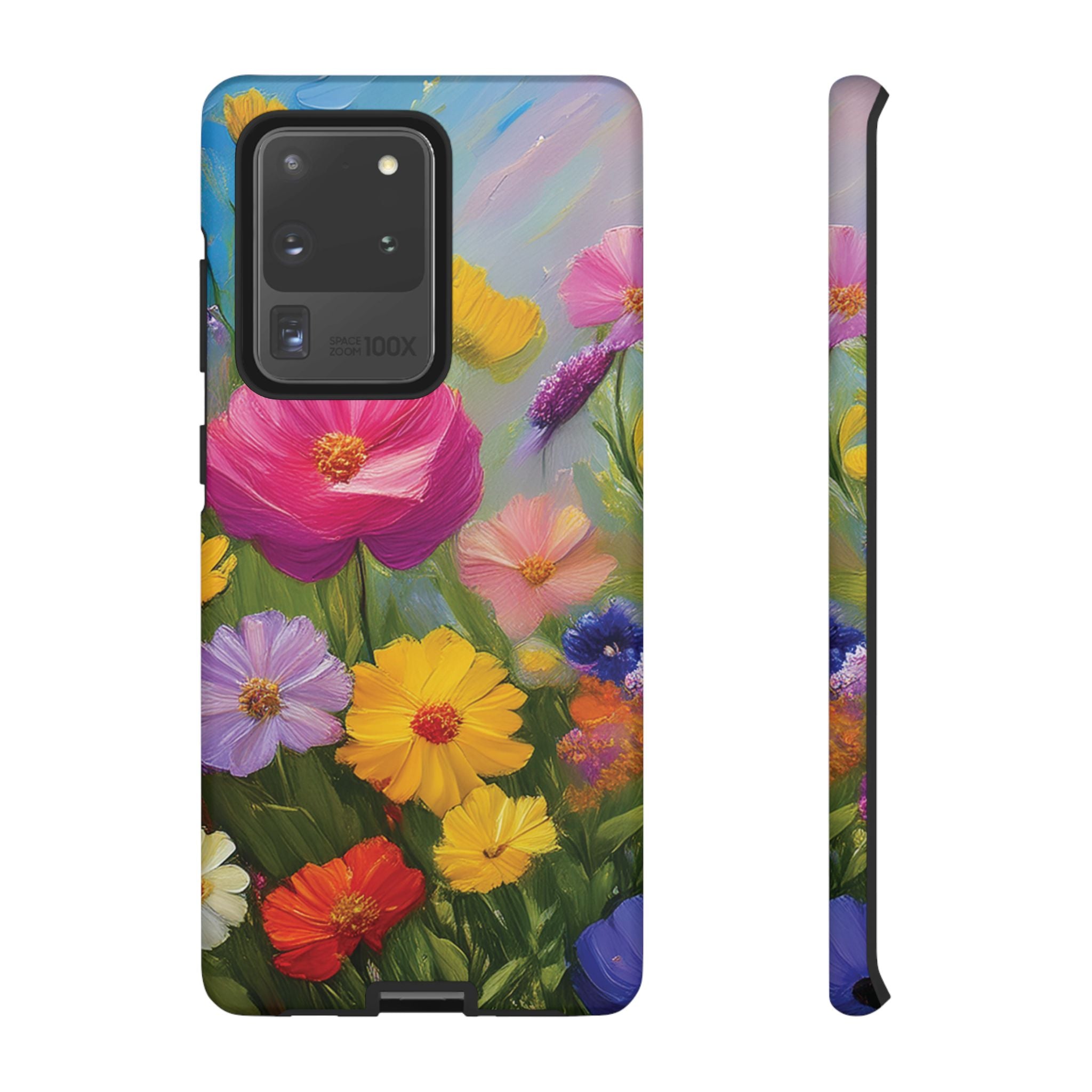 Vibrant Wildflower Painting Phone Case Hand-Painted Floral Art Design | Bright Nature-Inspired Cover | Perfect Gift for Flower Lovers iPhone & Galaxy