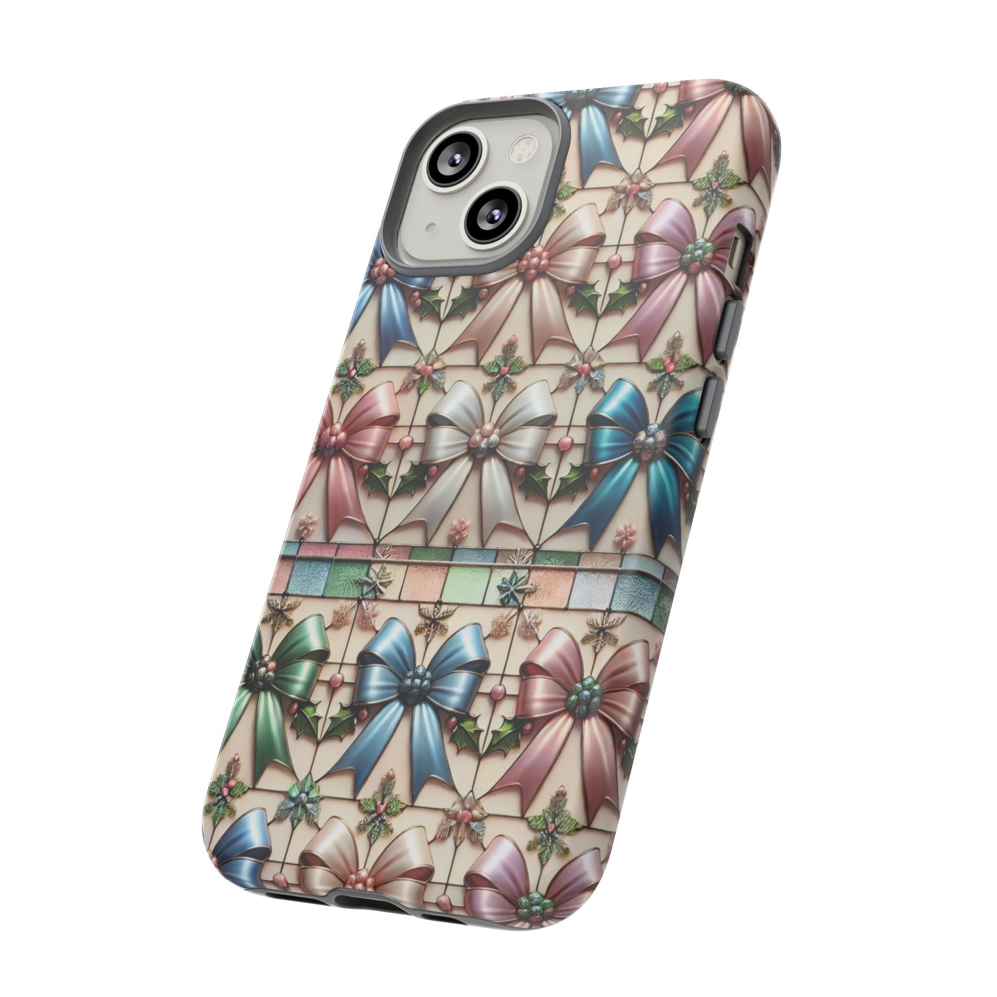Coquette Bows Pastel Phone Case for iPhone 17 ,  15 14 13 12  21 23 Samsung, and Pixel | Stylish Protective Cover Gift for Her Perfect for Floral Lover