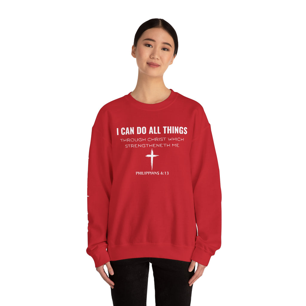 Inspirational Quote Sweatshirt, Unisex Crewneck, Faith Apparel, Perfect Gift for Christians, Cozy Everyday Wear, Bible Verse Design