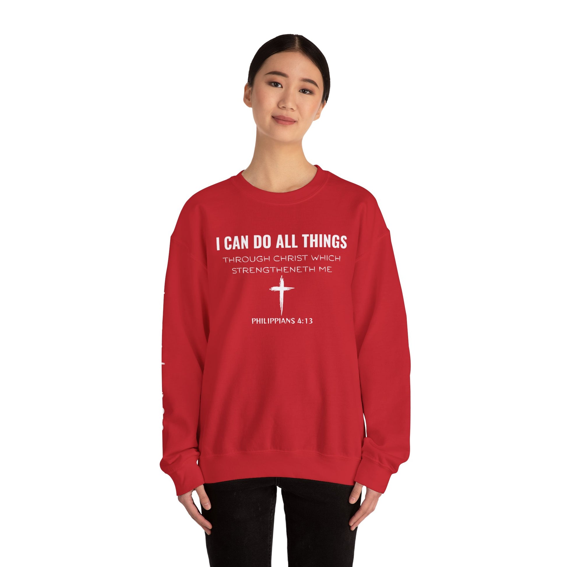Inspirational Quote Sweatshirt, Unisex Crewneck, Faith Apparel, Perfect Gift for Christians, Cozy Everyday Wear, Bible Verse Design