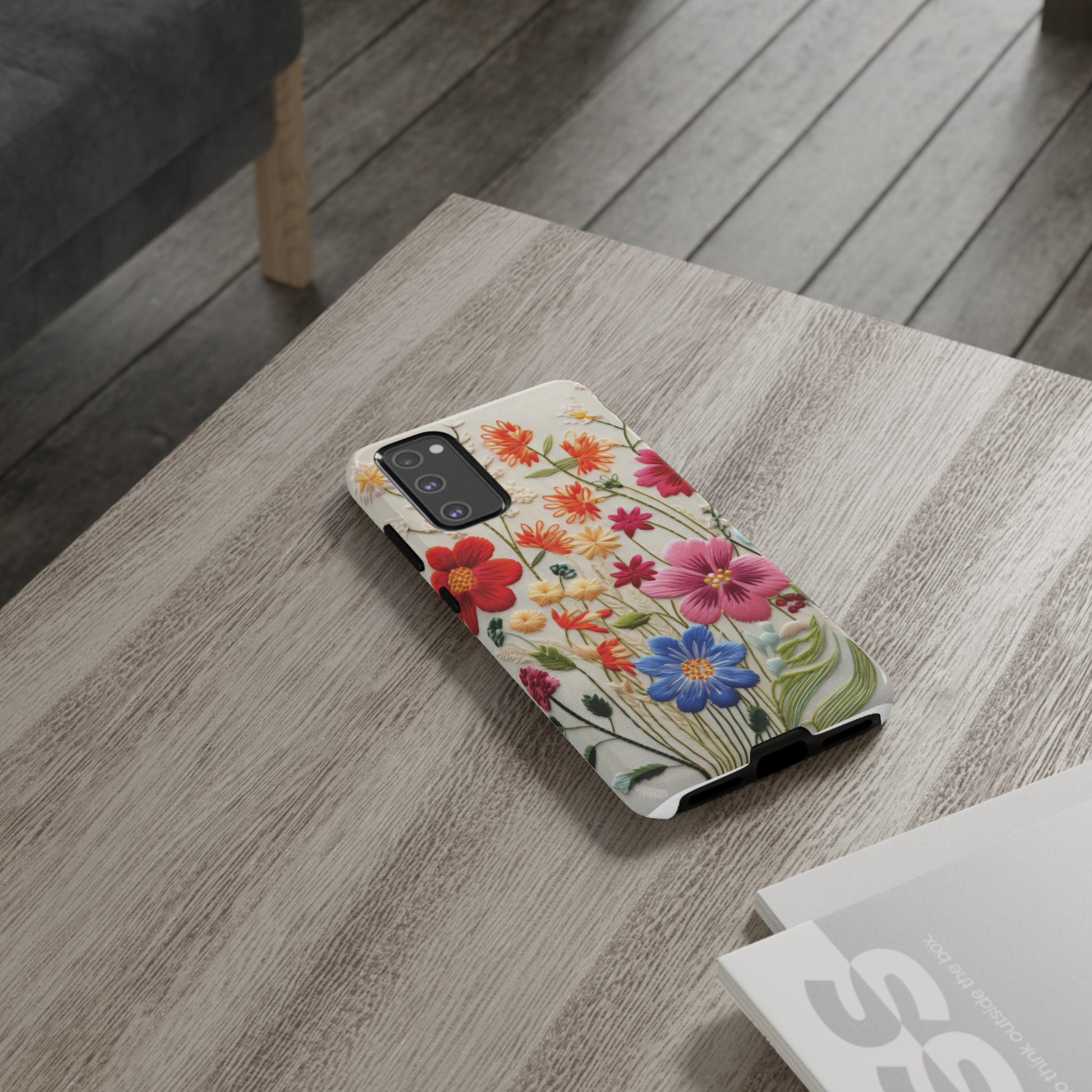 3D Floral Phone Case Elegant Faux Flower Durable for iPhone Samsung Smartphone iPhone 15, 14, 13 Samsung Gift for Mom