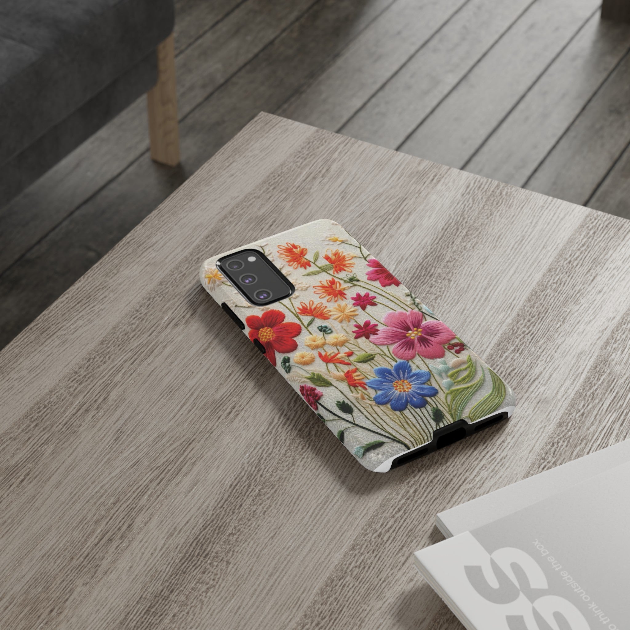 3D Floral Phone Case Elegant Faux Flower Durable for iPhone Samsung Smartphone iPhone 15, 14, 13 Samsung Gift for Mom