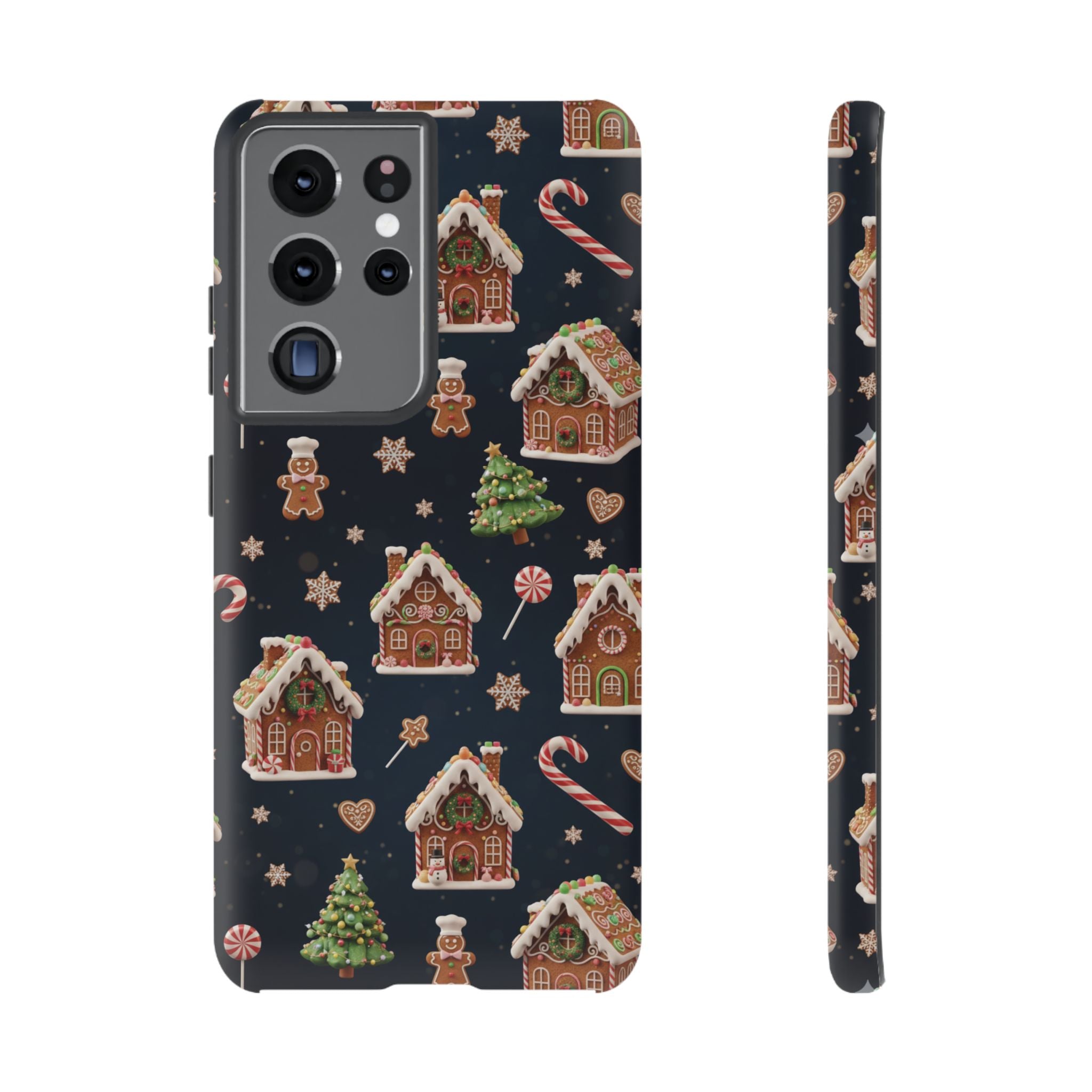3D Gingerbread House Christmas Phone Case | Premium Holiday Gift Cover for iPhone 17, iPhone, and Samsung Galaxy Gift for Her or Him
