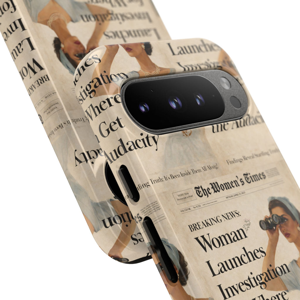 Funny Vintage Sarcastic Women Phone Case | Retro Sarcasm Text Design