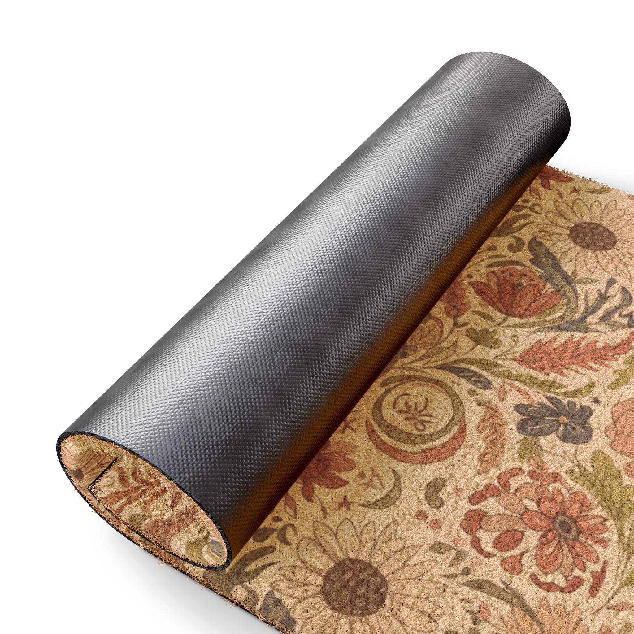 Boho Floral Welcome Doormat | Cozy Entryway Mat with Elegant Blooms – Perfect for Home Decor