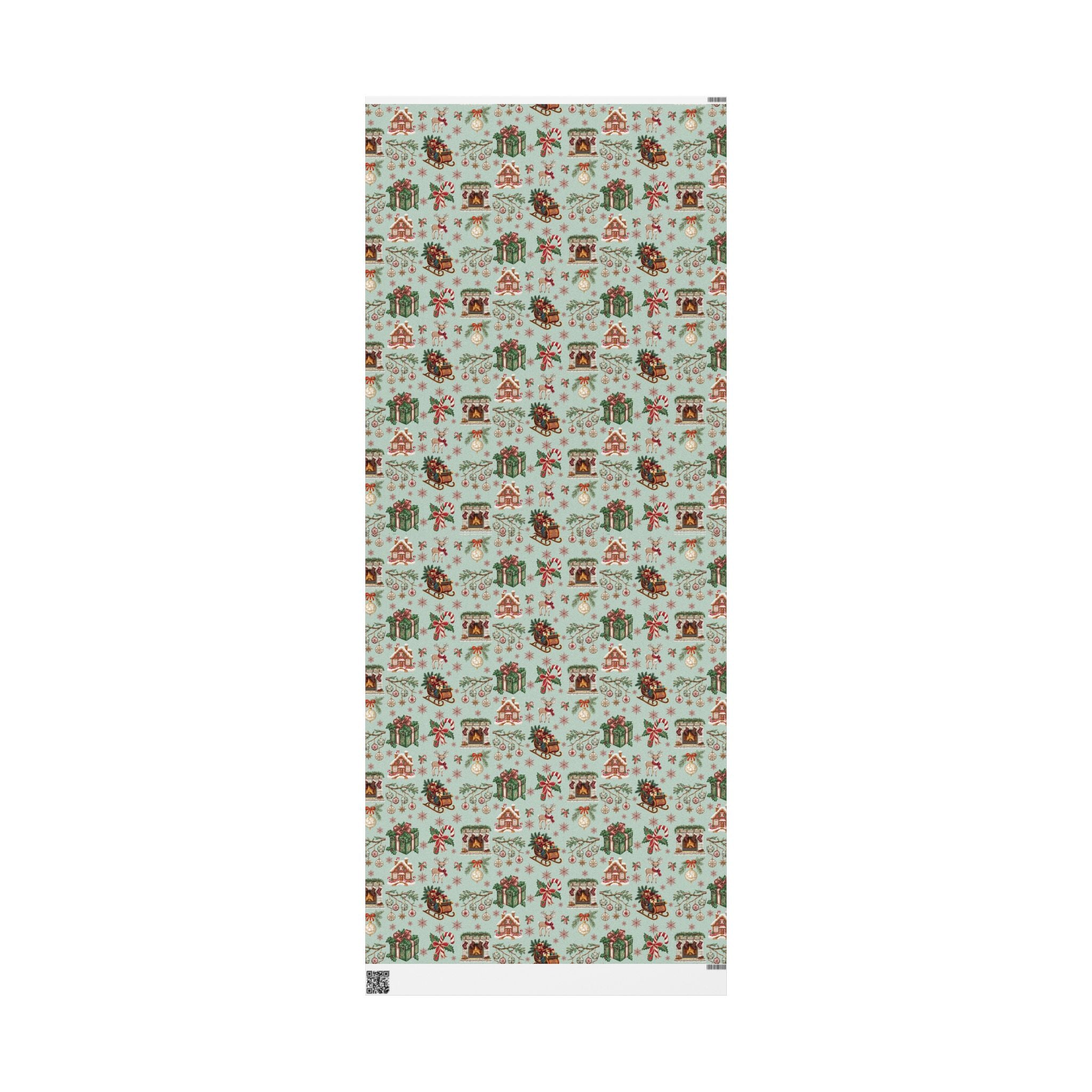 Vintage Christmas Wrapping Paper Festive Holiday Gift Wrap with Retro-Inspired Designs, Perfect for Christmas Presents, Crafting, & Holiday Decor – Premium Quality