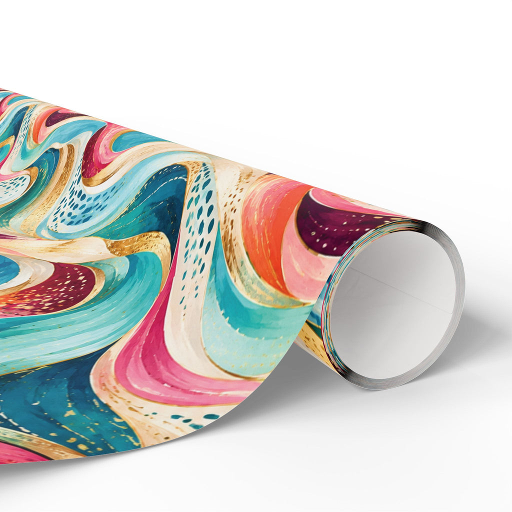 Colorful Abstract Wave Wrapping Paper