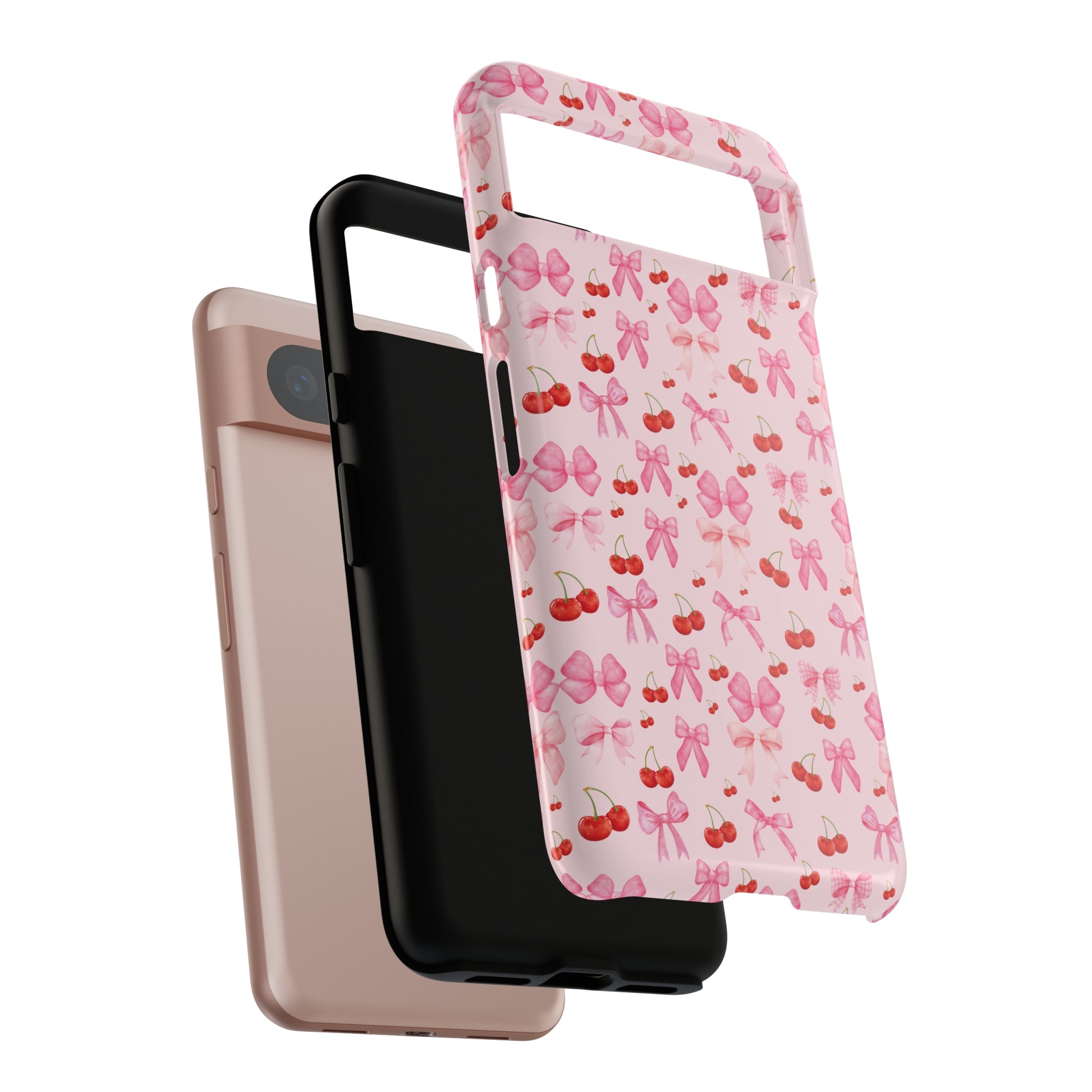 Coquette phone case Cherry Coquette Ribbon Bow iPhone Case Fruity, Girly Gift for Her Phone 15, Samsung iPhone Samsung Gift for Her Case iPhone 15, Samsung iPhone Samsung Accessory Gift for Her.
