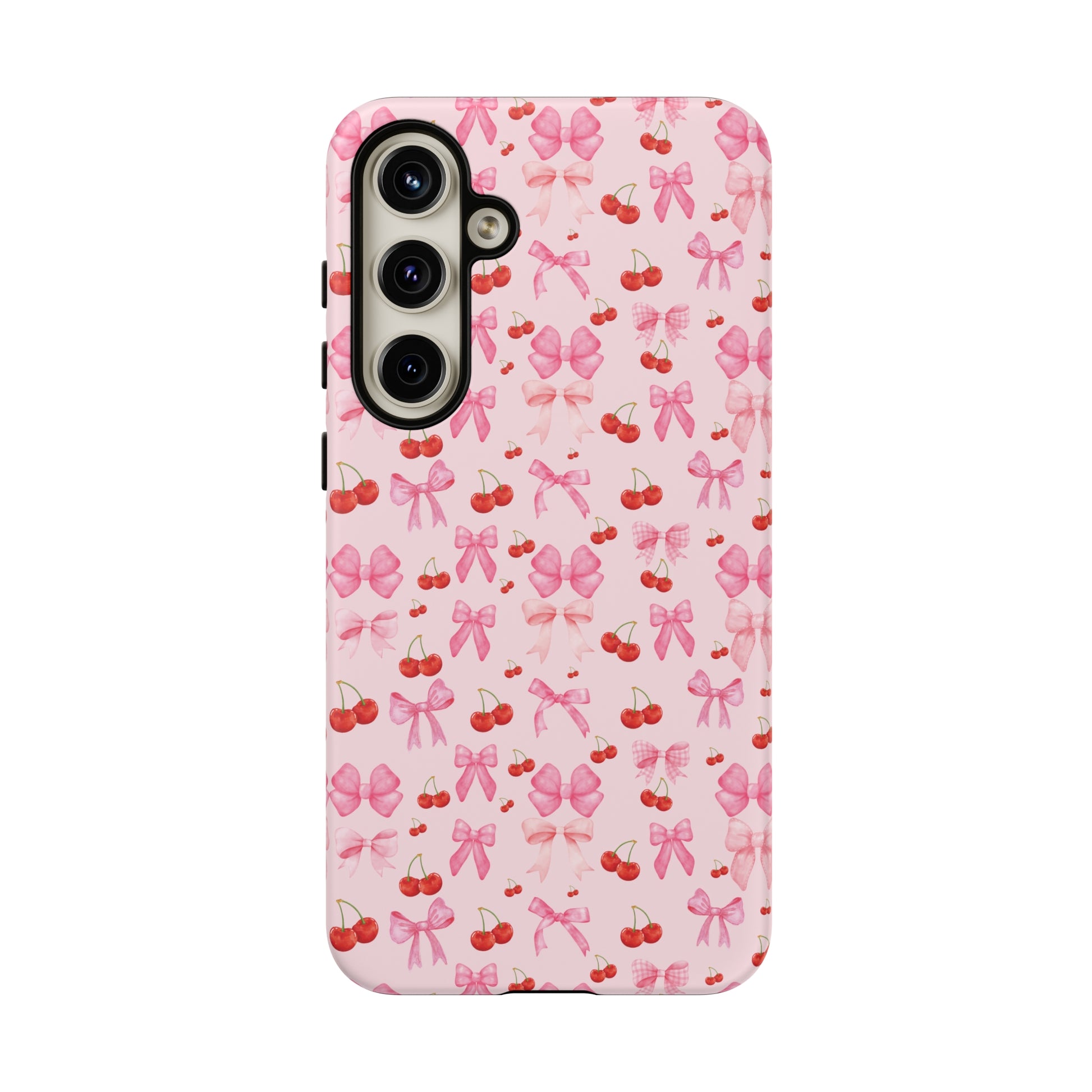 Coquette phone case Cherry Coquette Ribbon Bow iPhone Case Fruity, Girly Gift for Her Phone 15, Samsung iPhone Samsung Gift for Her Case iPhone 15, Samsung iPhone Samsung Accessory Gift for Her.