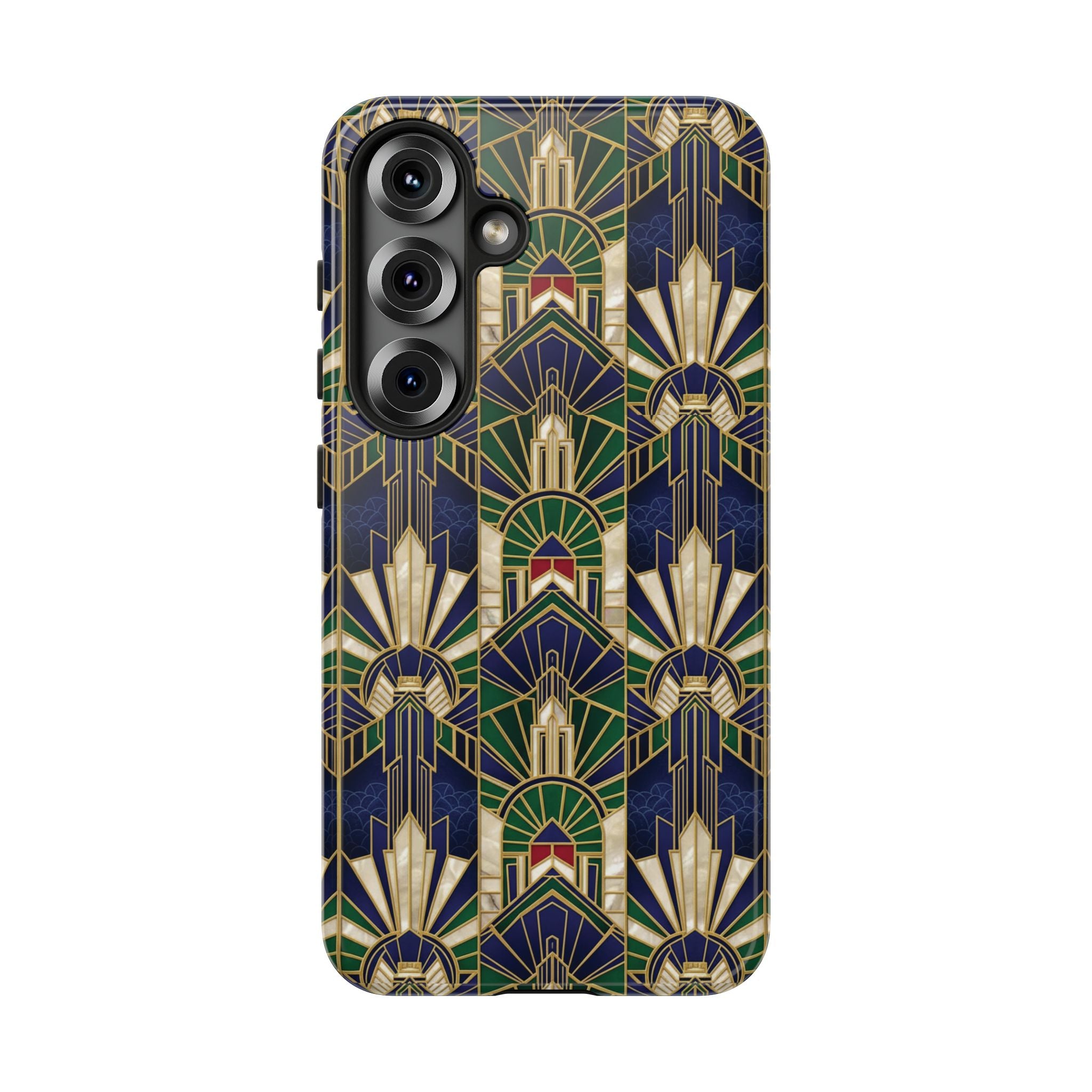 Navy & Gold Art Deco Phone Case — Imperial Art Deco Tough Case