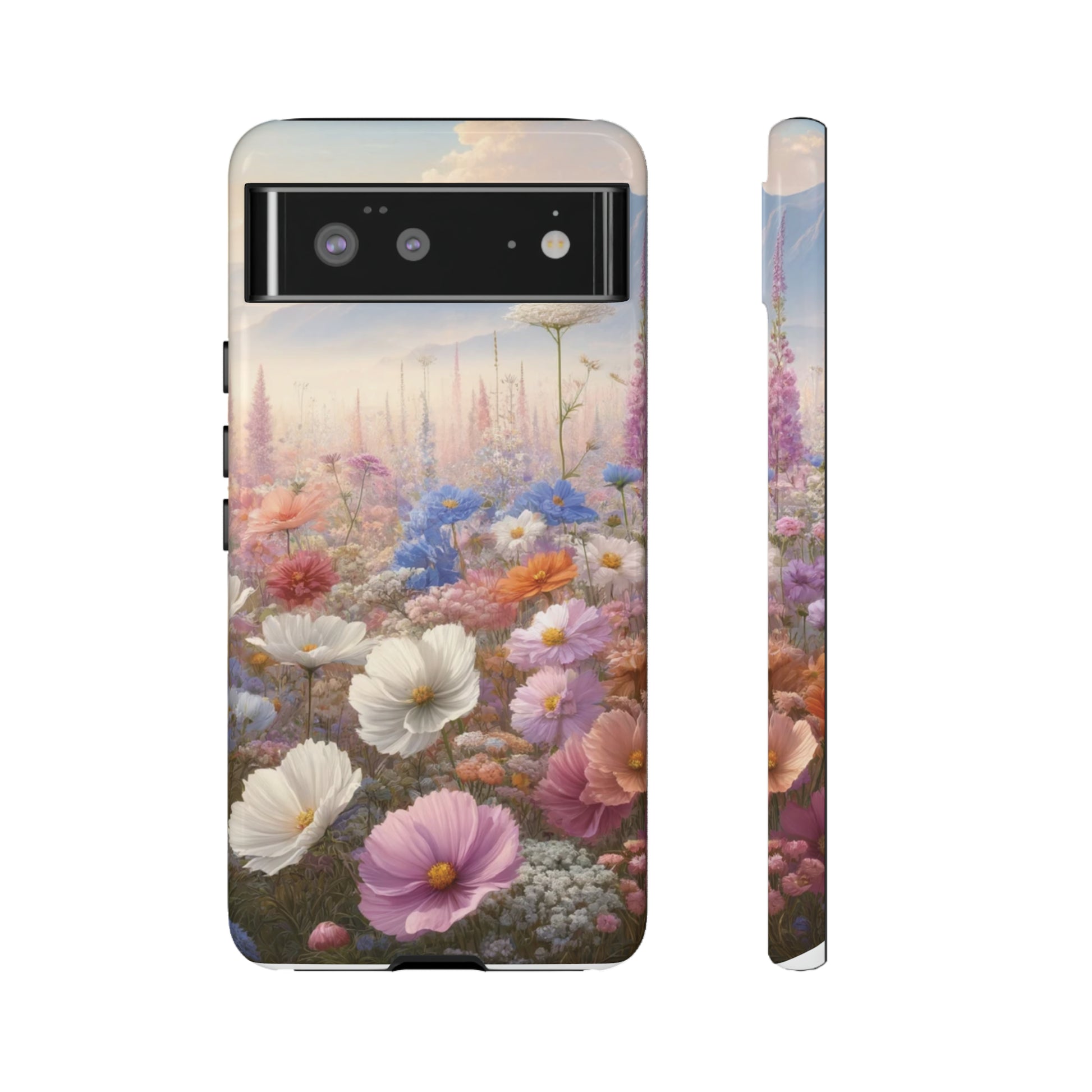 Phone Case Floral Boho Luxury Tough Case Floral Elegant Durable Stylish for Modern Devices iPhone 15, Samsung iPhone Samsung Accessory Gift for Her.