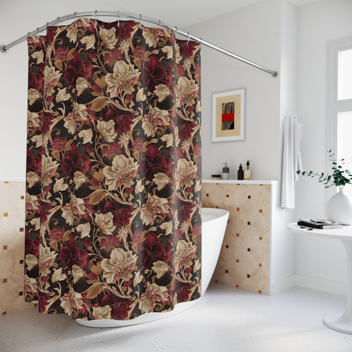 Victorian Floral Shower Curtain