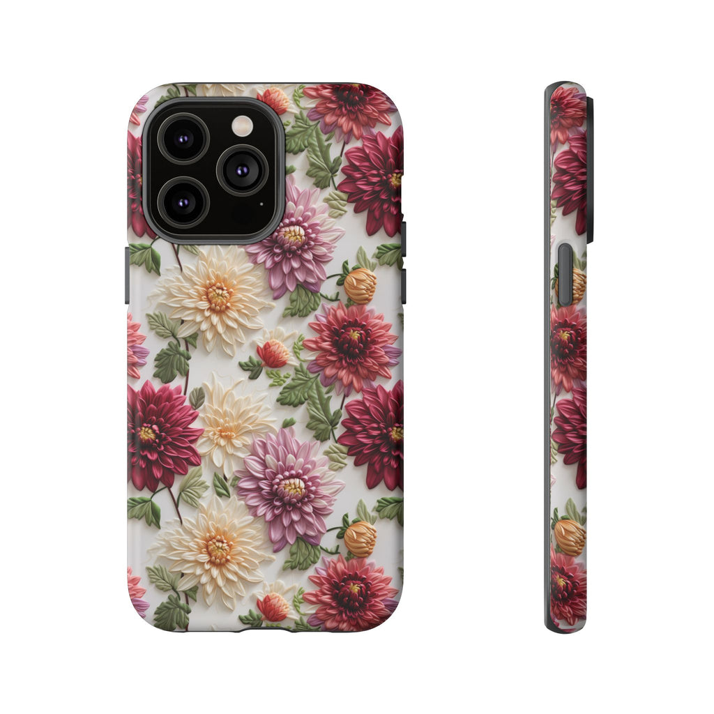 Floral Fall Phone Case for iPhone 16 pro15 14 13 12  21 23 Samsung, and Pixel | Stylish Protective Cover Gift for Her Perfect for Floral Lover
