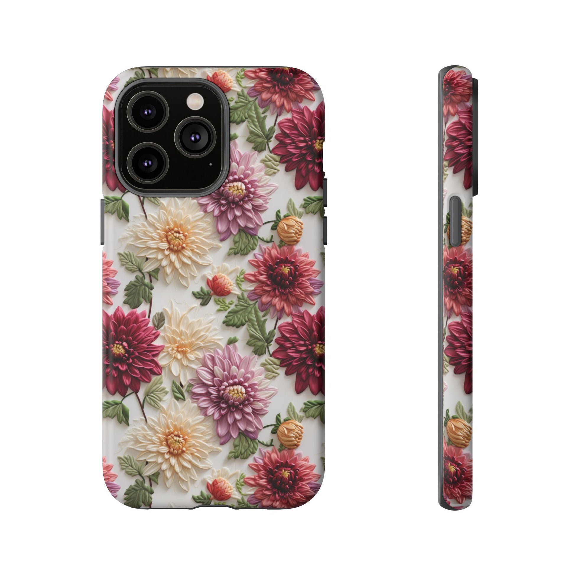 Floral Fall Phone Case for iPhone 16 pro15 14 13 12  21 23 Samsung, and Pixel | Stylish Protective Cover Gift for Her Perfect for Floral Lover