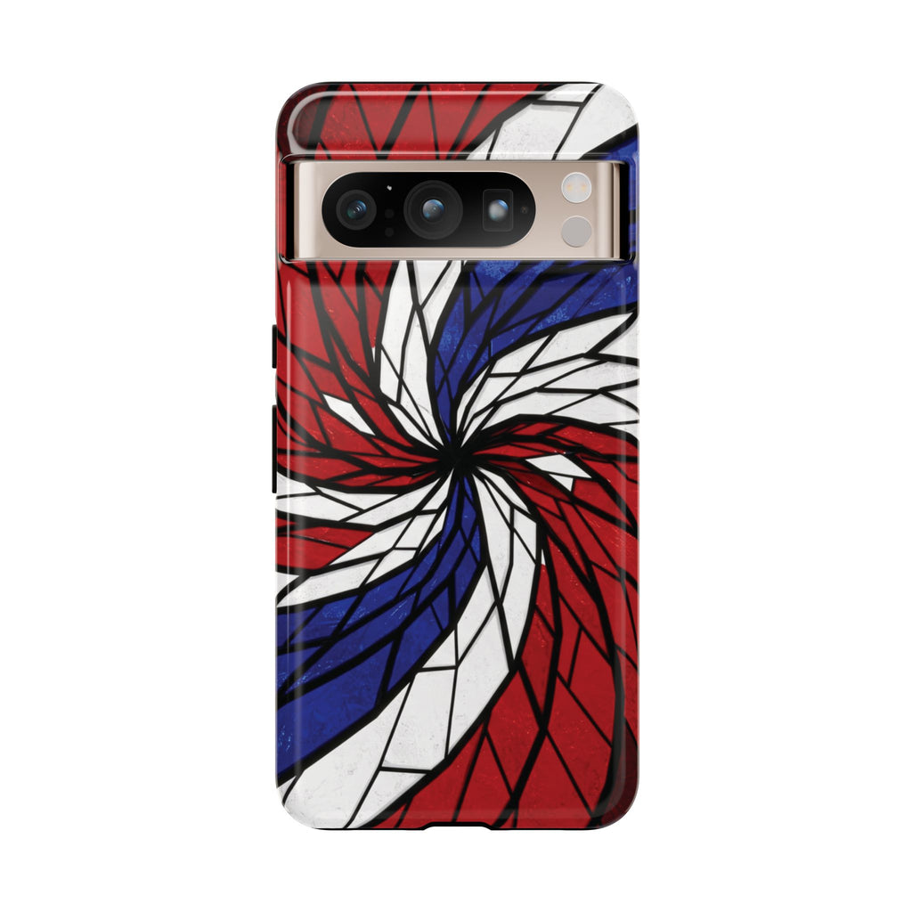 Patriotic Red White & Blue Phone Case – USA Flag Design, Independence Day Gift, Protective Cover for iPhone, Samsung, Pixel