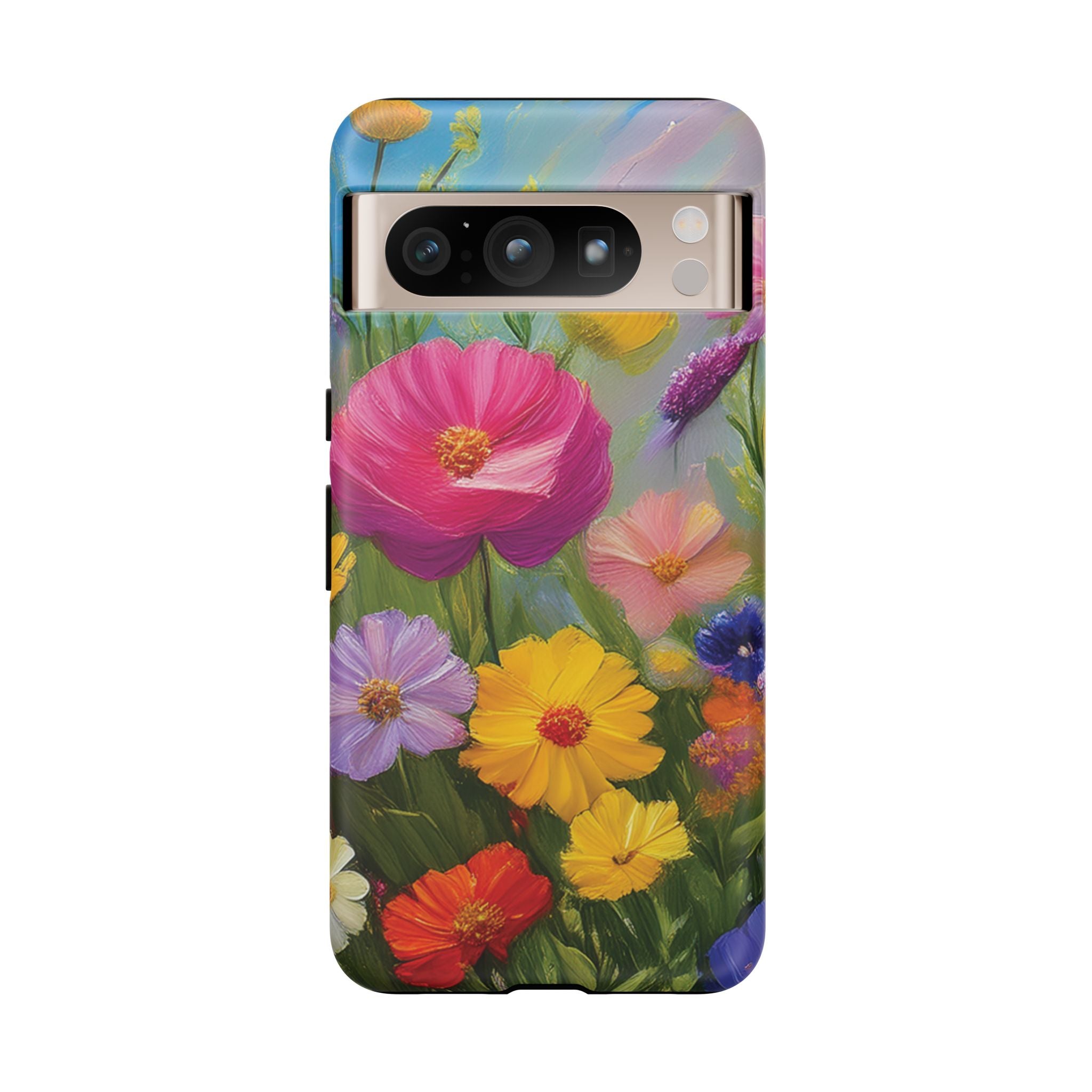 Vibrant Wildflower Painting Phone Case Hand-Painted Floral Art Design | Bright Nature-Inspired Cover | Perfect Gift for Flower Lovers iPhone & Galaxy