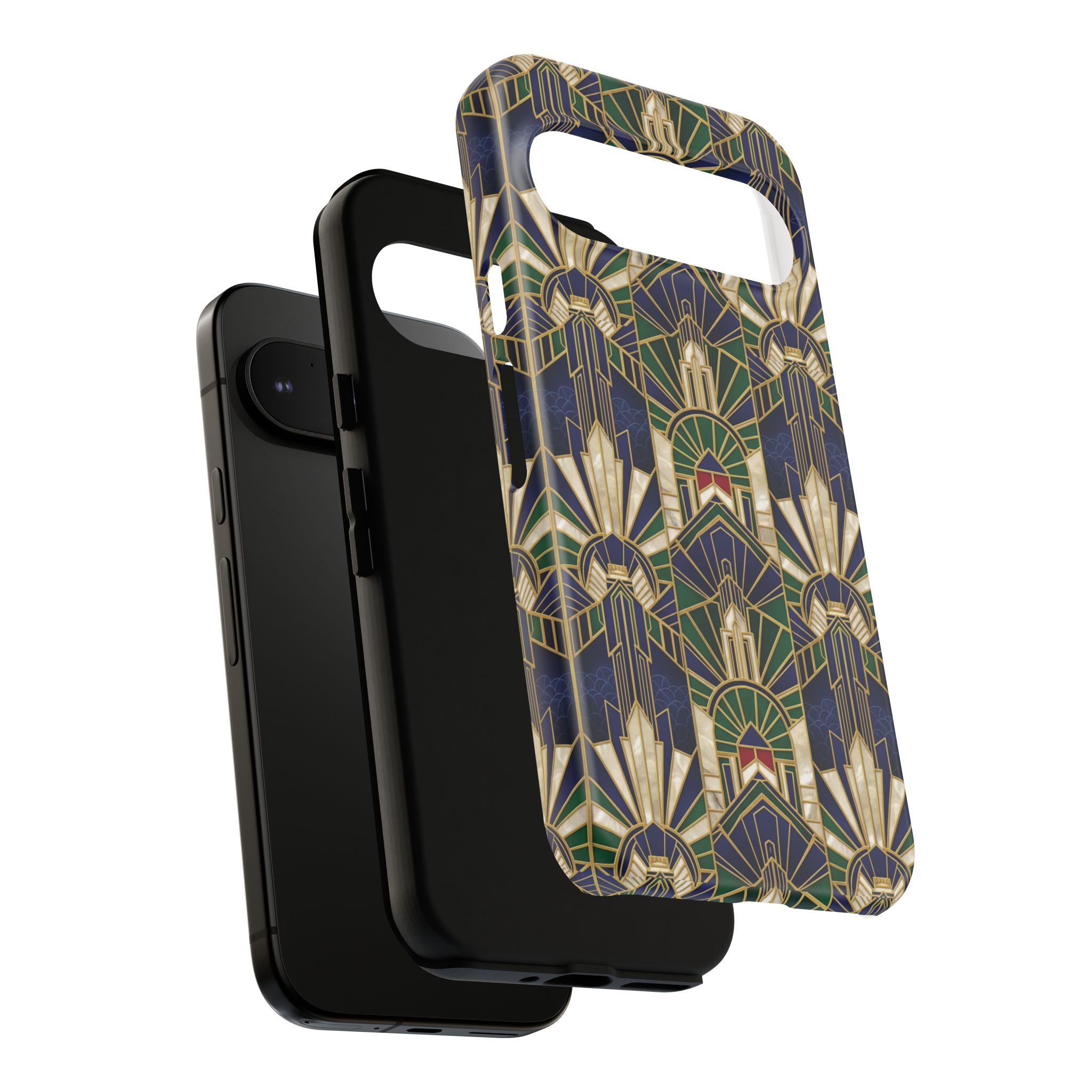 Navy & Gold Art Deco Phone Case — Imperial Art Deco Tough Case