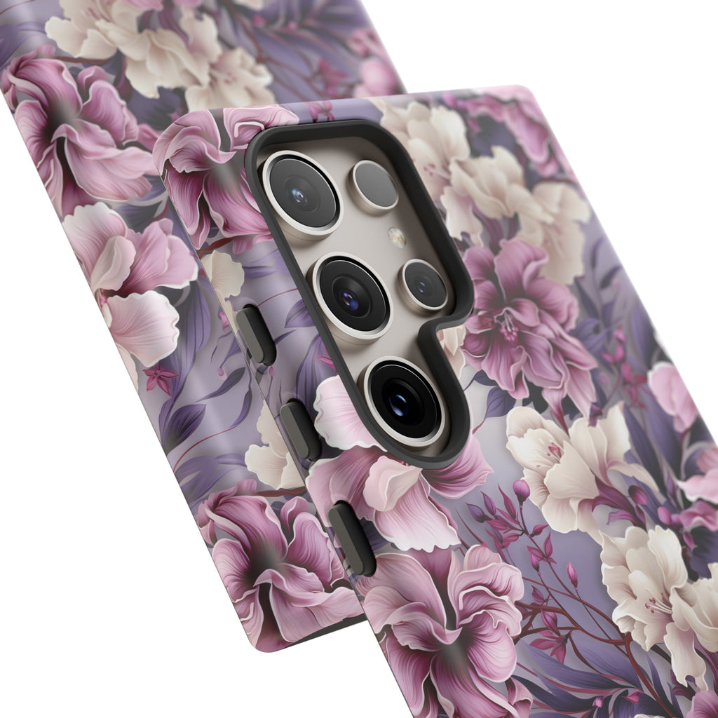 Lavender Flowers Protective Phone Case Gift for Her Phone 15, Samsung iPhone Samsung Gift for Her Case iPhone 15, Samsung