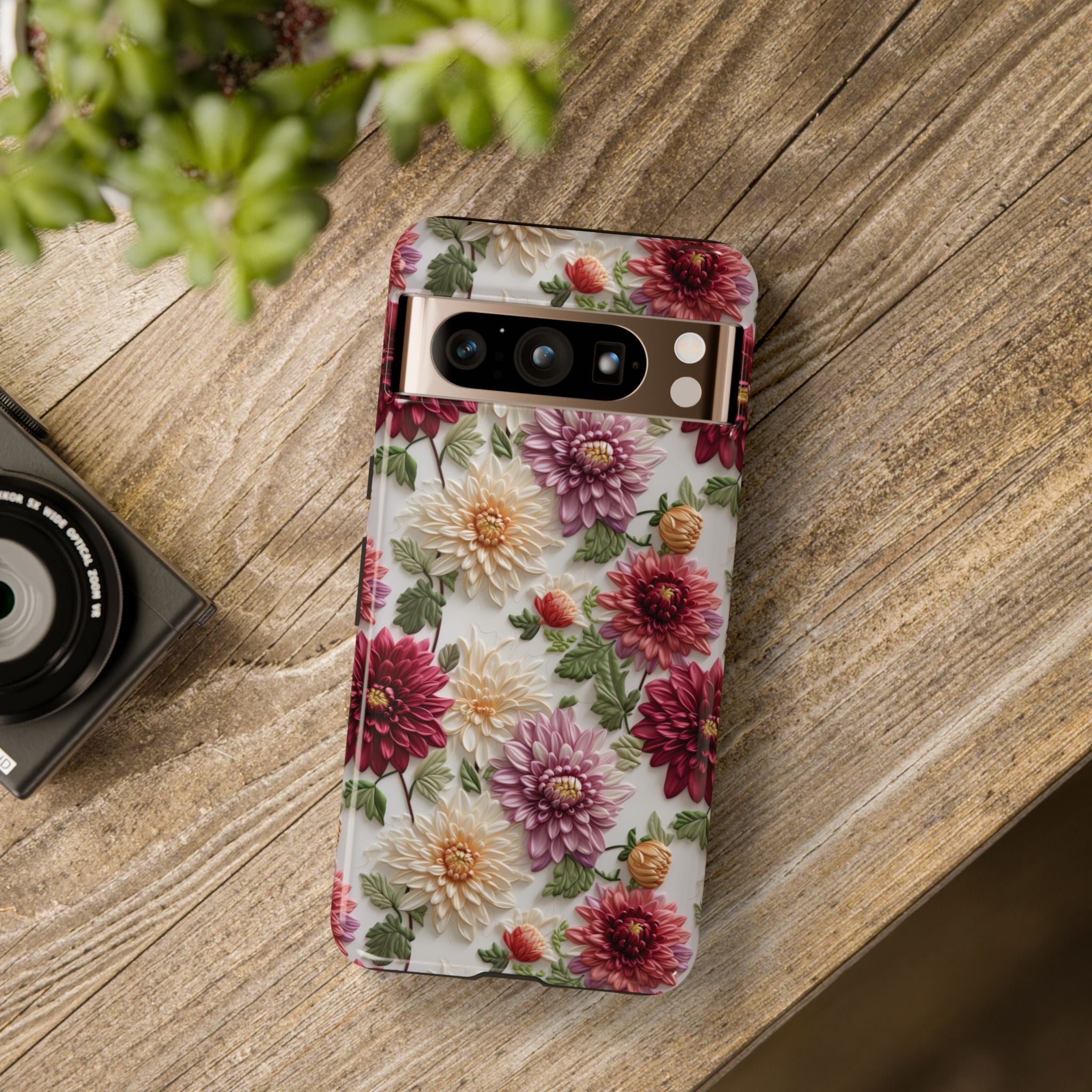 Floral Fall Phone Case for iPhone 16 pro15 14 13 12  21 23 Samsung, and Pixel | Stylish Protective Cover Gift for Her Perfect for Floral Lover - MRSBYVALLE