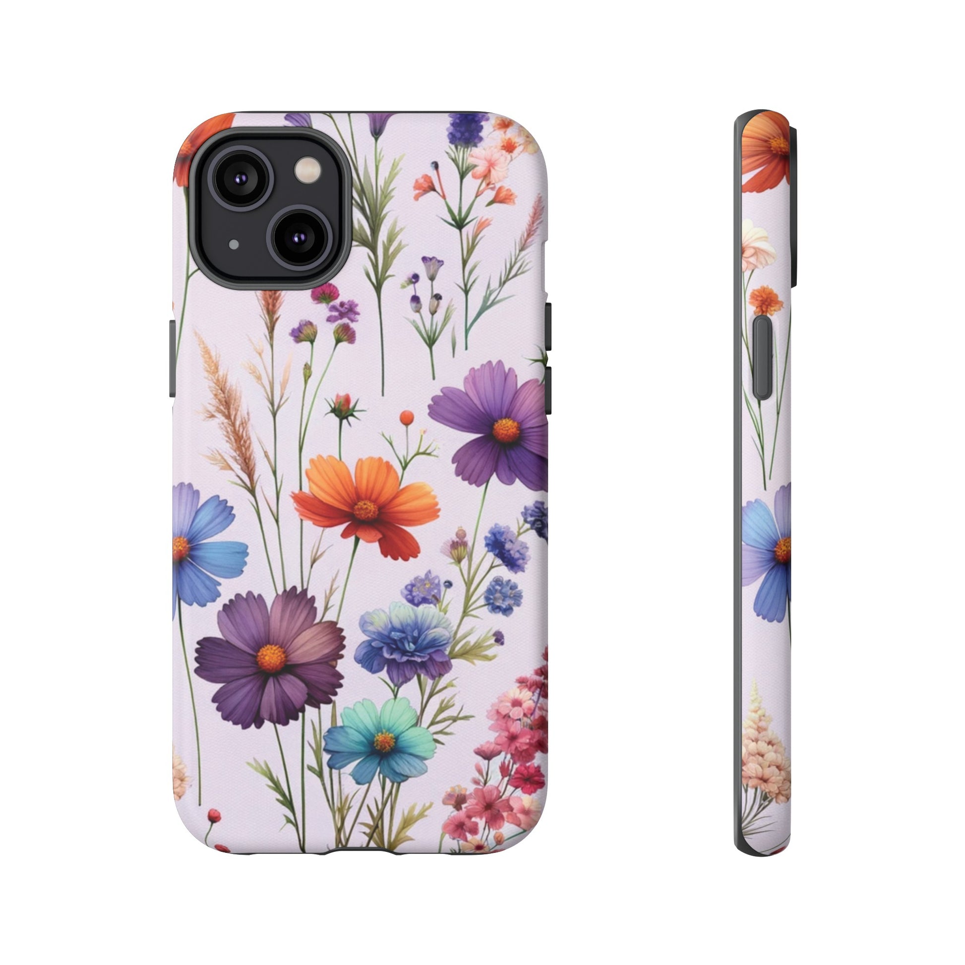 Lavender Wildflowers Protective Phone Case Gift for Her Phone 15, Samsung iPhone Samsung Gift for Her Case iPhone 15, Samsung iPhone Samsung Accessory Gift for Her.