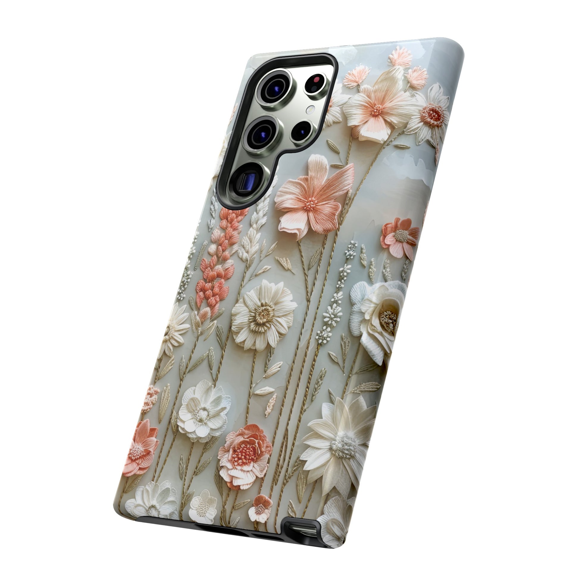 Pastel Wildflowers Protective Phone Case Gift for Her Phone 15, Samsung iPhone Samsung Gift for Her Case iPhone 15, Samsung iPhone Samsung Accessory Gift for Her