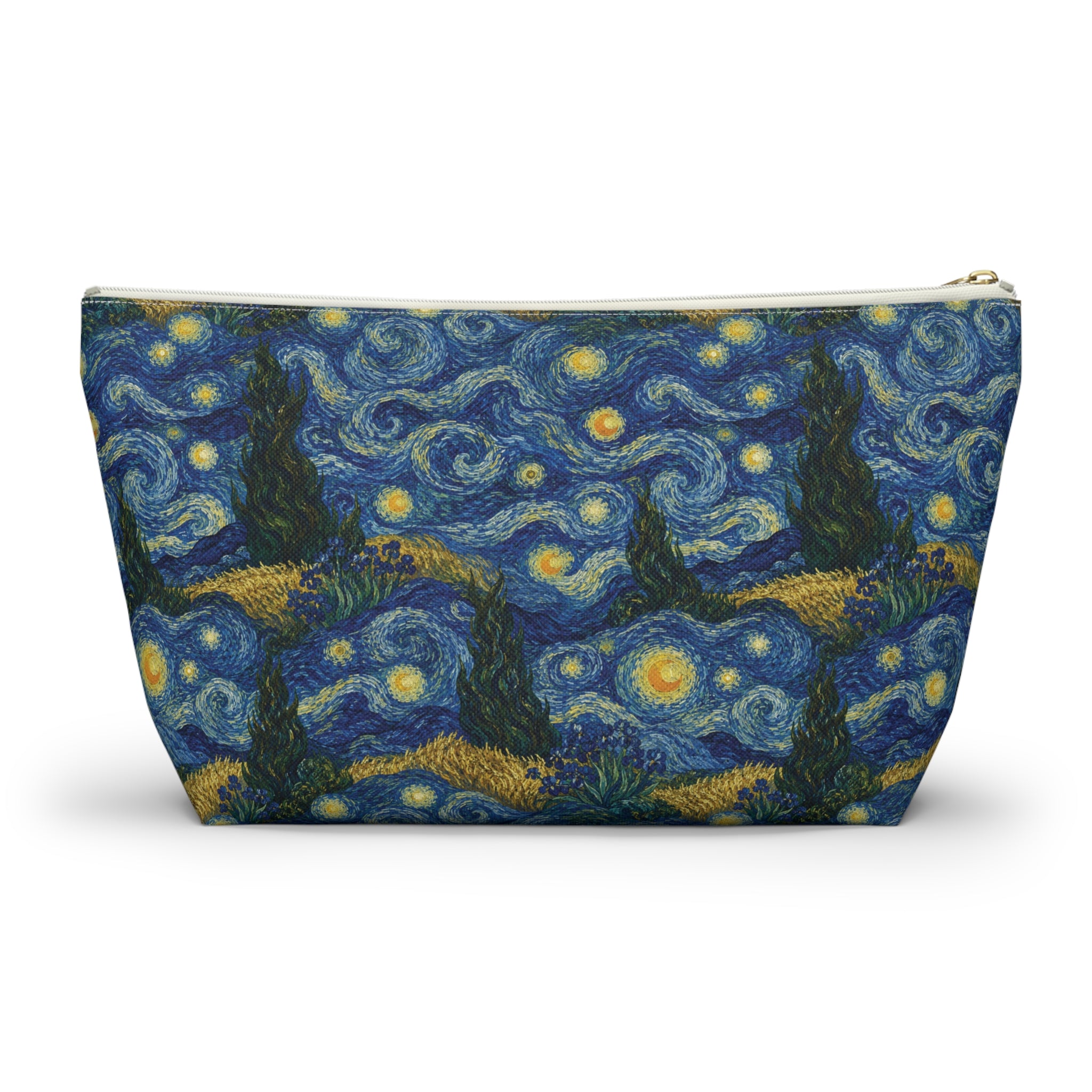 Van Gogh Illusion Art Lover Accessory Pouch — Elegant T‑Bottom Design