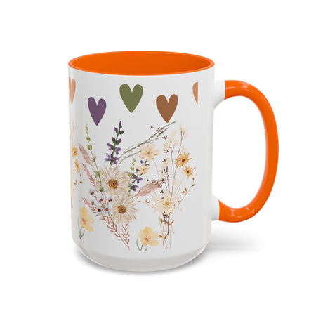 Wildflower Ceramic Mug Elegant Gift for Coffee or Tea Lovers Perfect for Mothers Day Birthdays and Adding Charm to Any Kitchen Gift