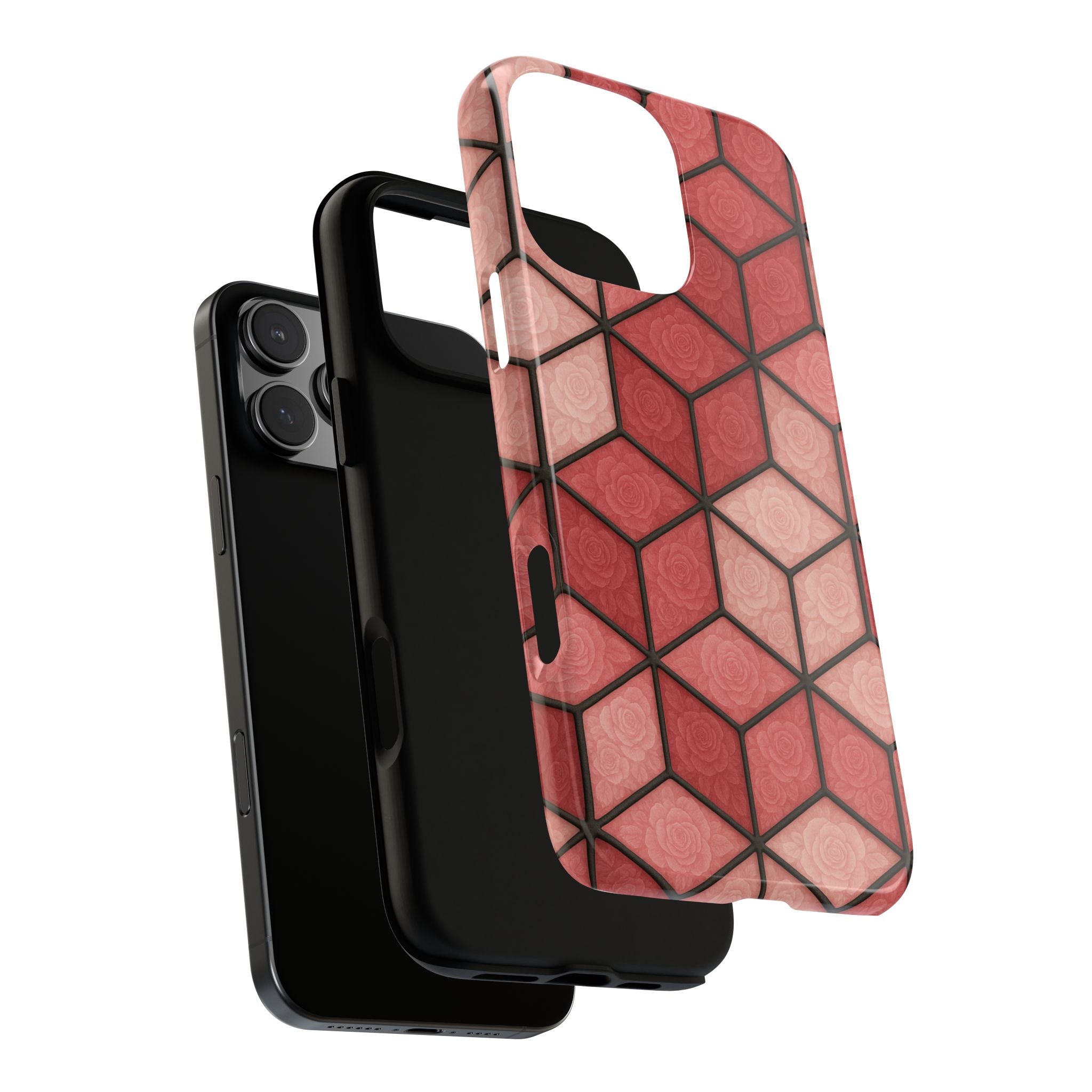 Geometric Stained Glass Illusion Phone Case Colorful Abstract Art, Aesthetic Protective Cover for iPhone, Samsung & Google, Unique Gift Idea Mom