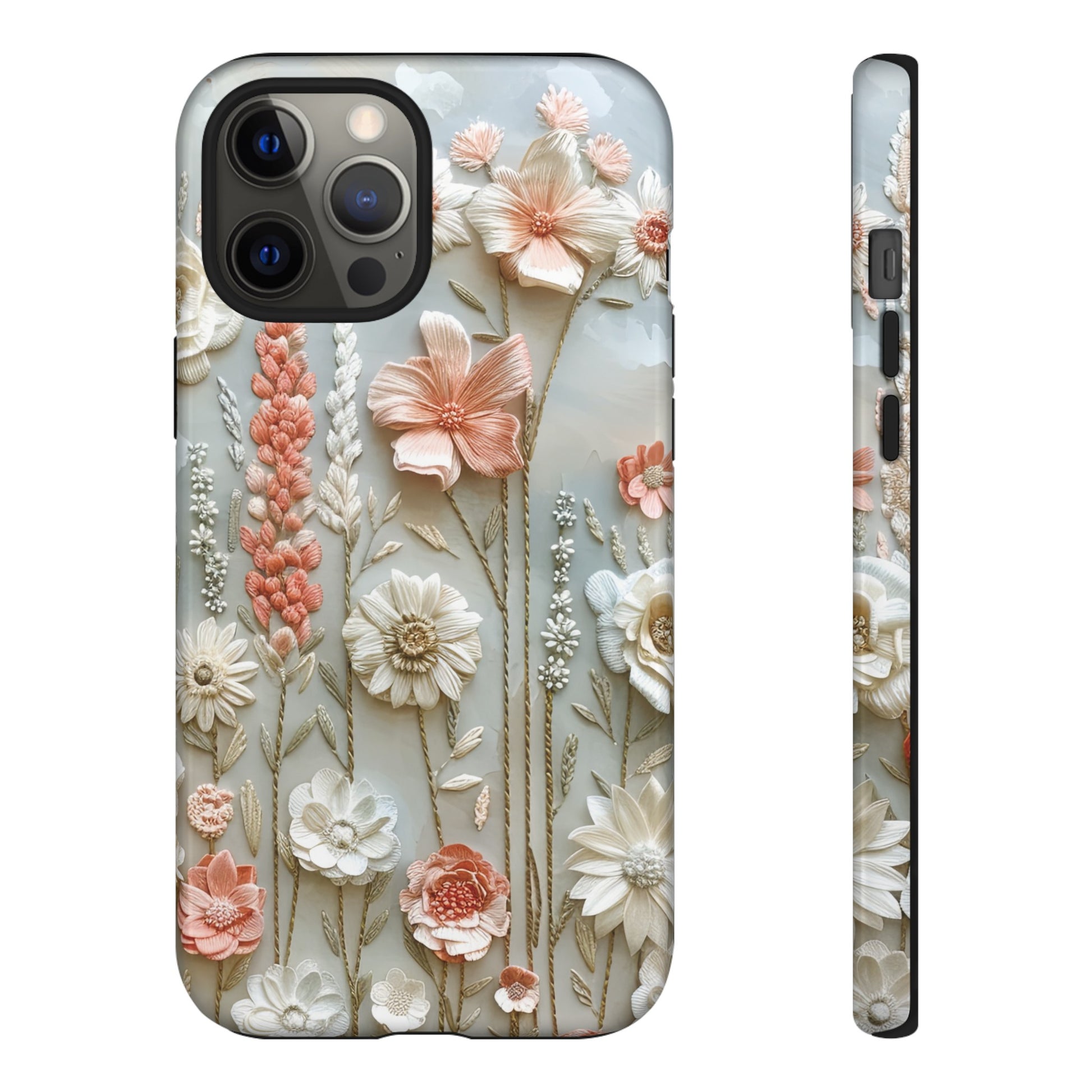 Pastel Wildflowers Protective Phone Case Gift for Her Phone 15, Samsung iPhone Samsung Gift for Her Case iPhone 15, Samsung iPhone Samsung Accessory Gift for Her